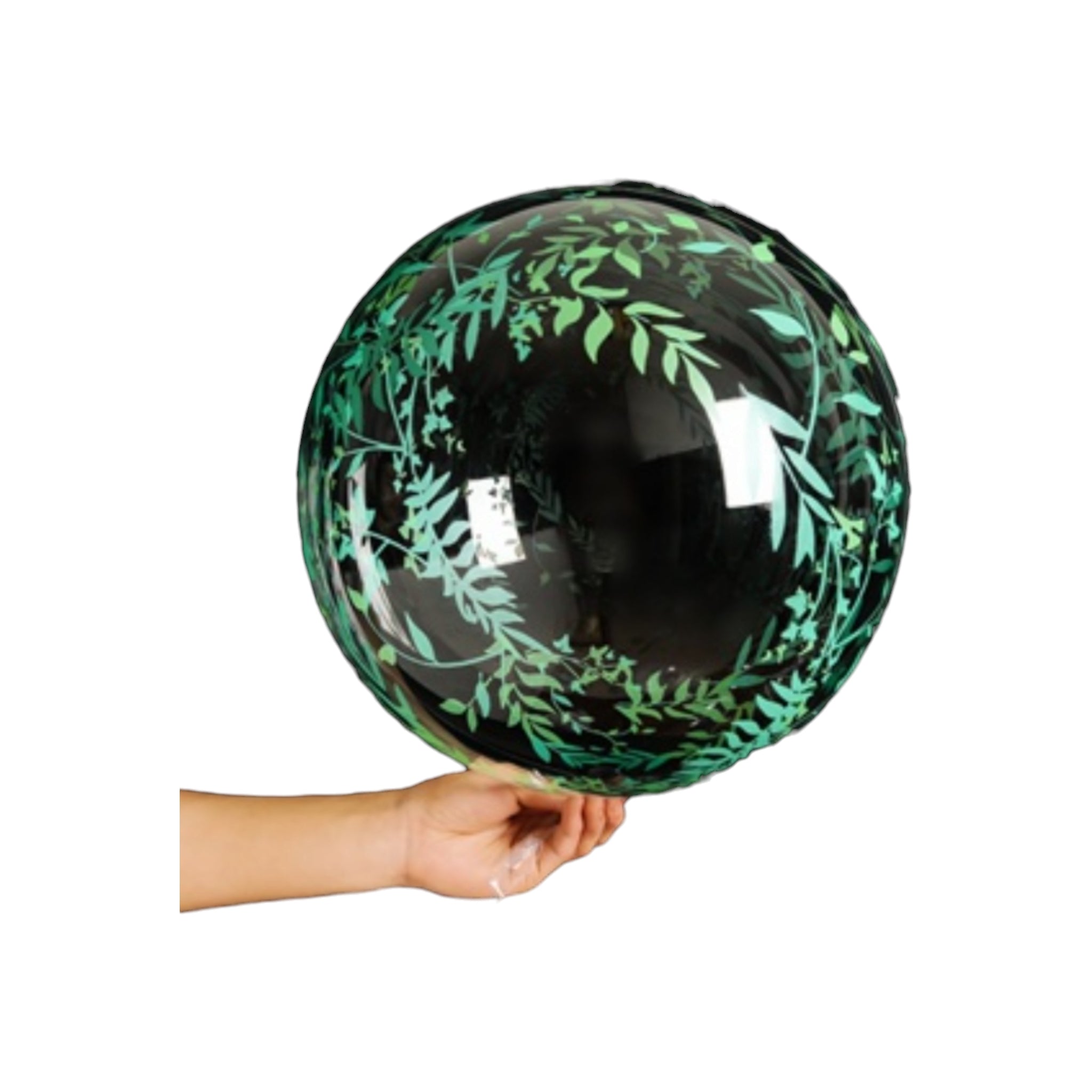 Bobo Balloon 20inch Green Leaf Print