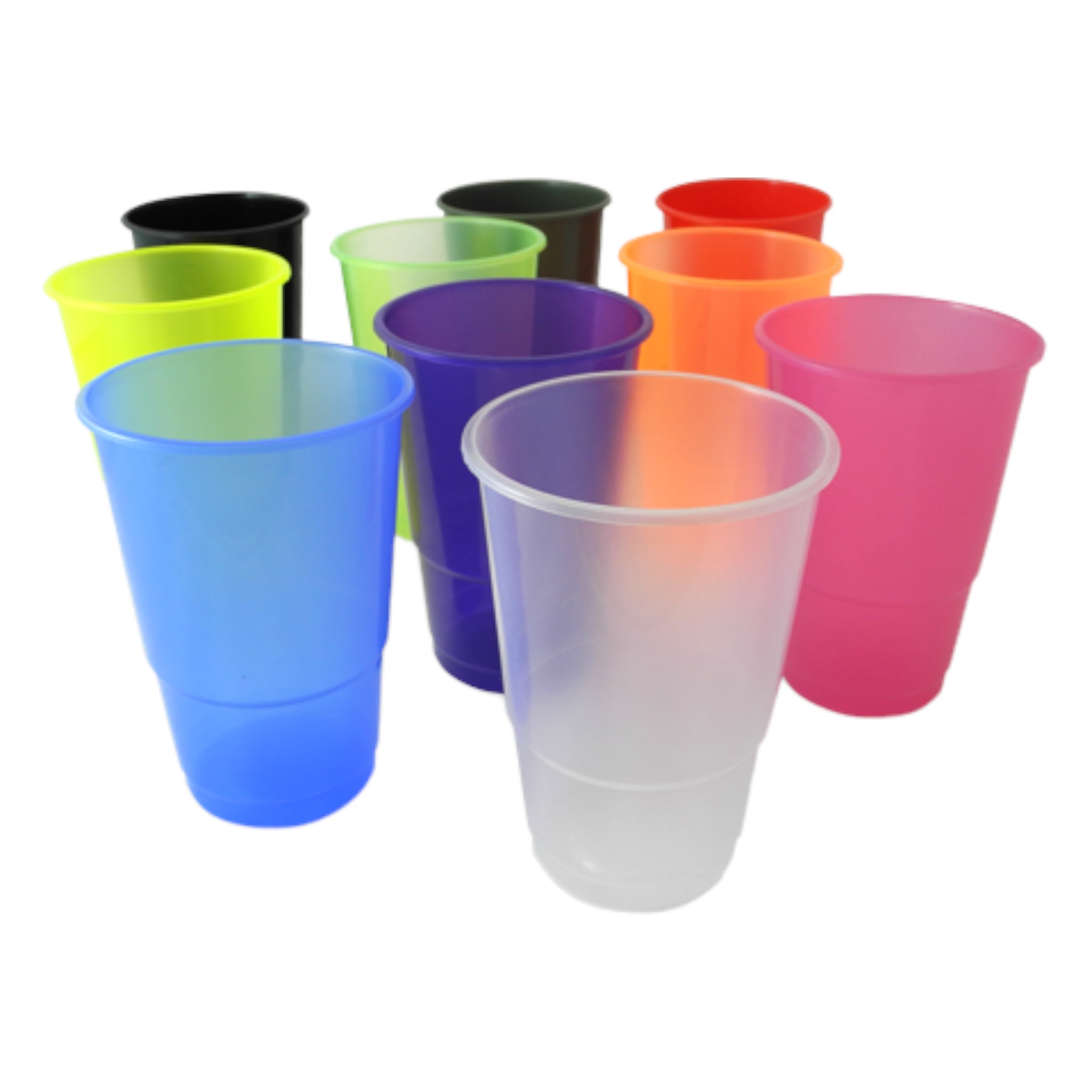 500ml Milla Plastic Cup with Net Cover 10pc