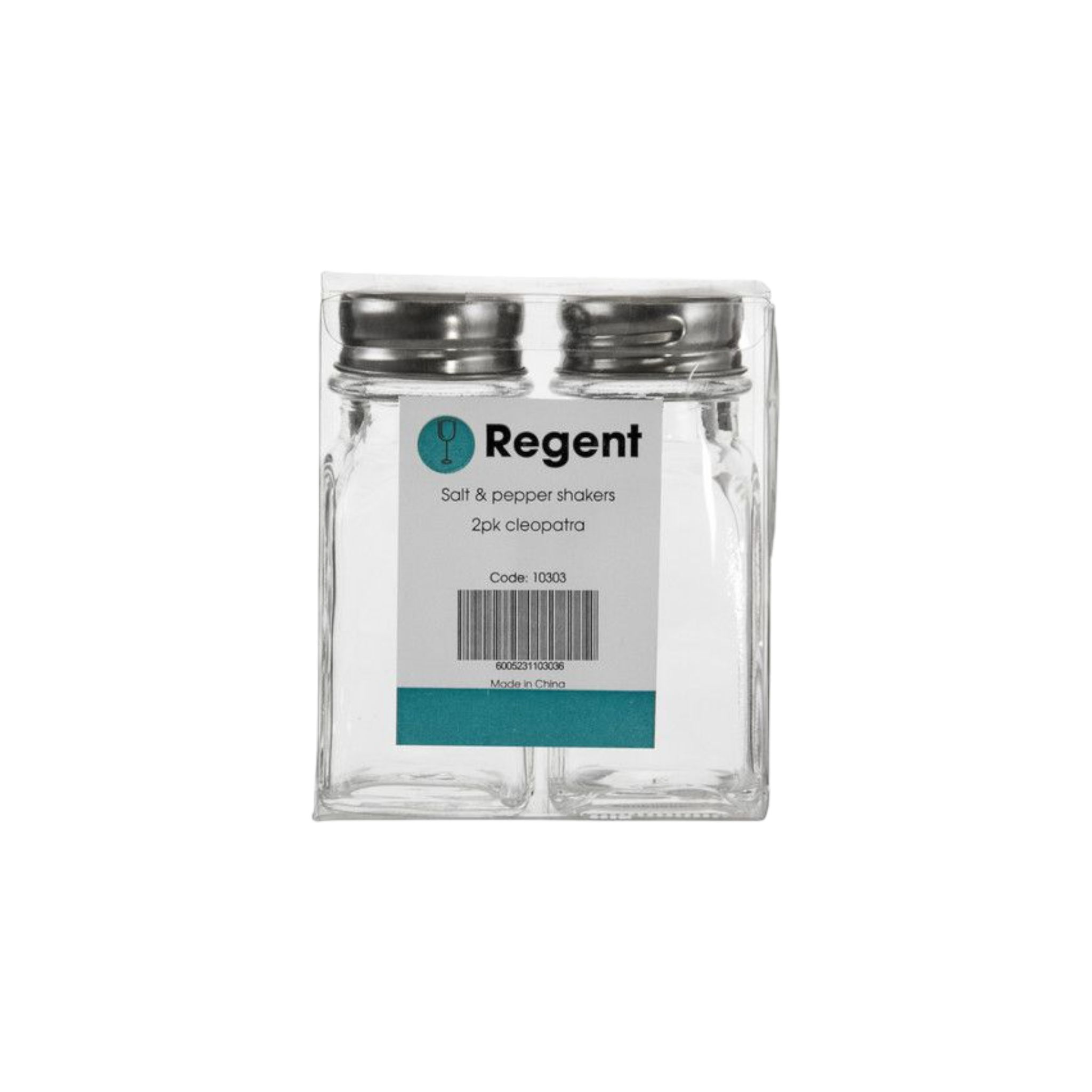 Regent Cleopatra Salt and Pepper Glass Shaker 2pc Set 70ml 10303