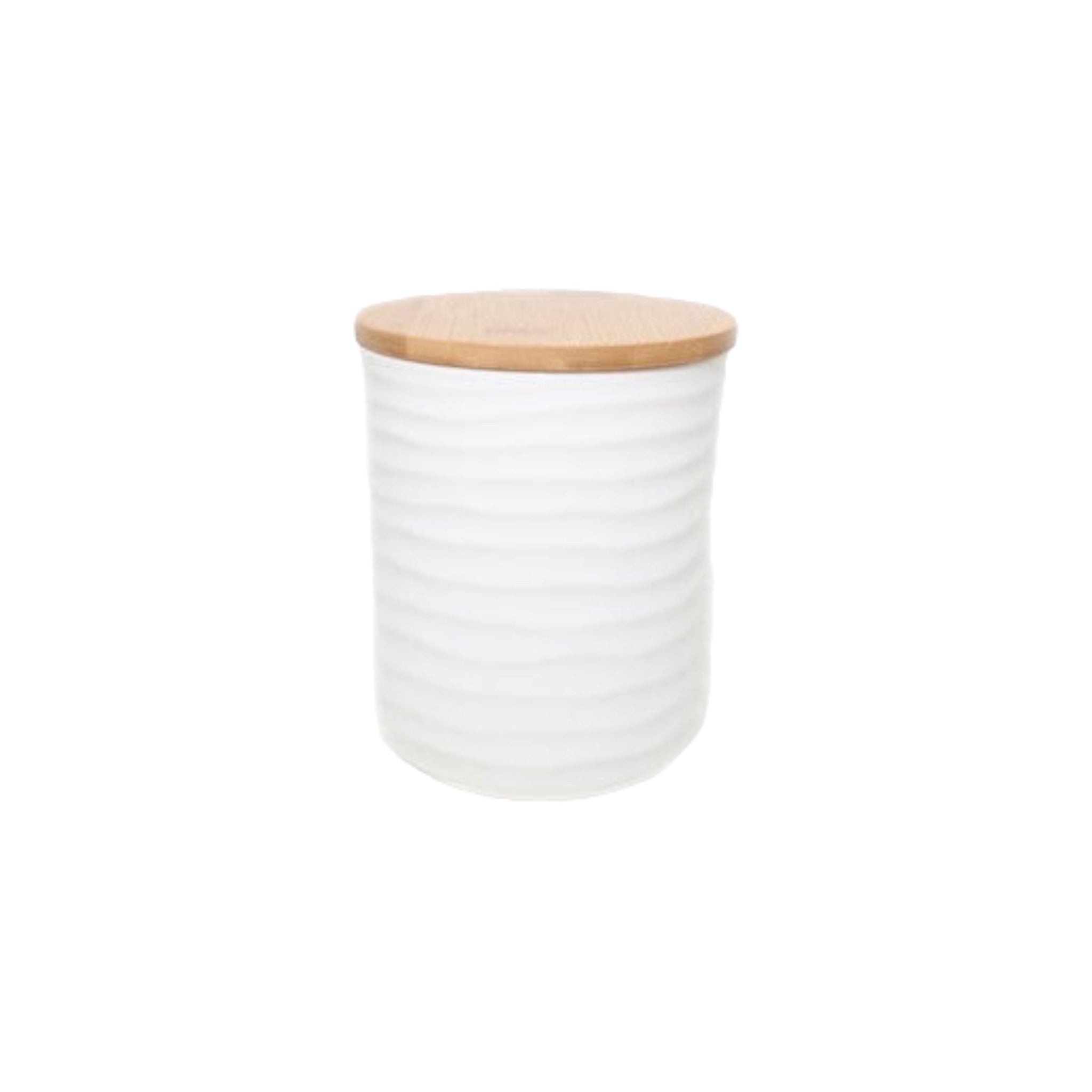 Ciroa Ripple Storage Jar Medium with Wooden Lid 10527