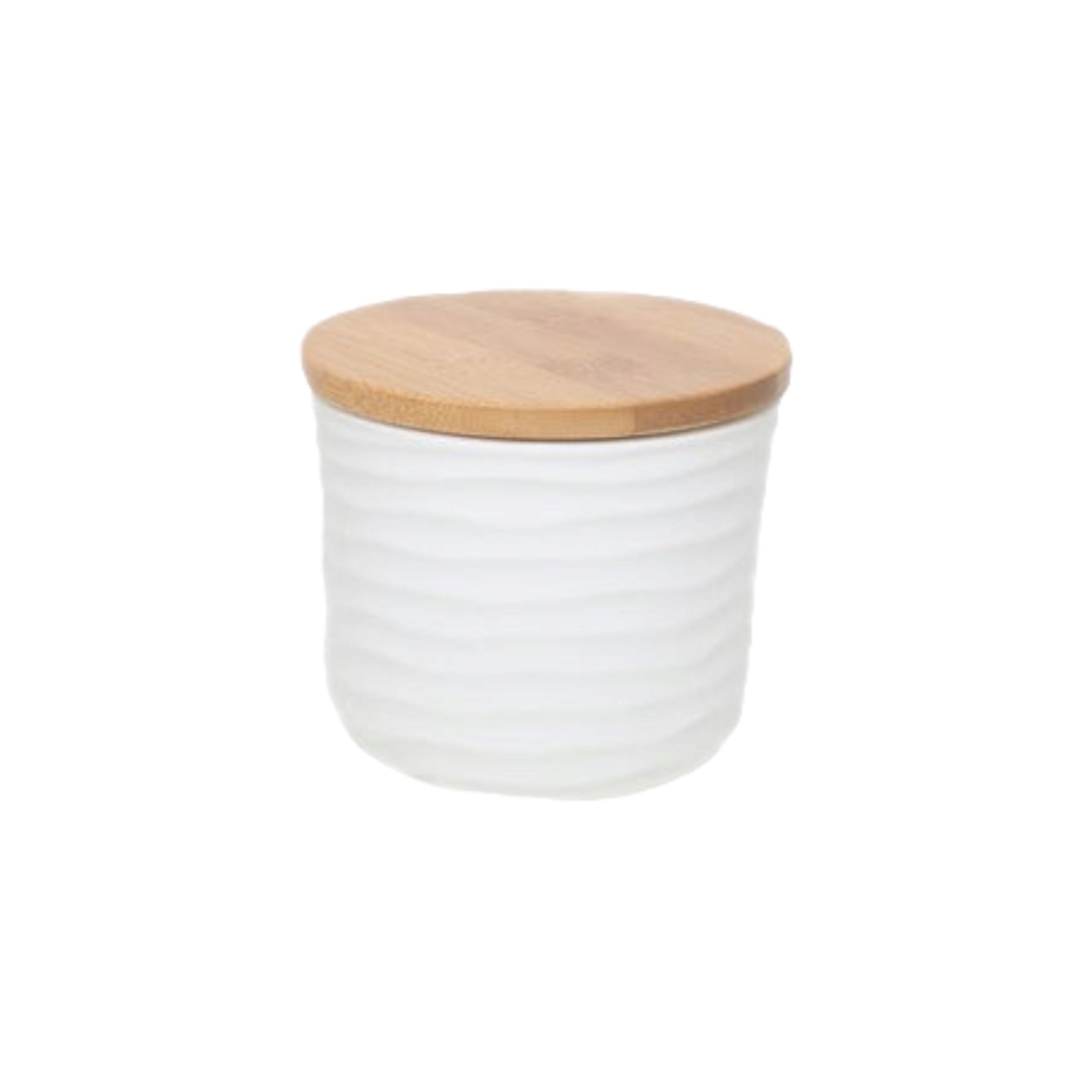 Ciroa Ripple Storage Jar Small with Wooden Lid 10528