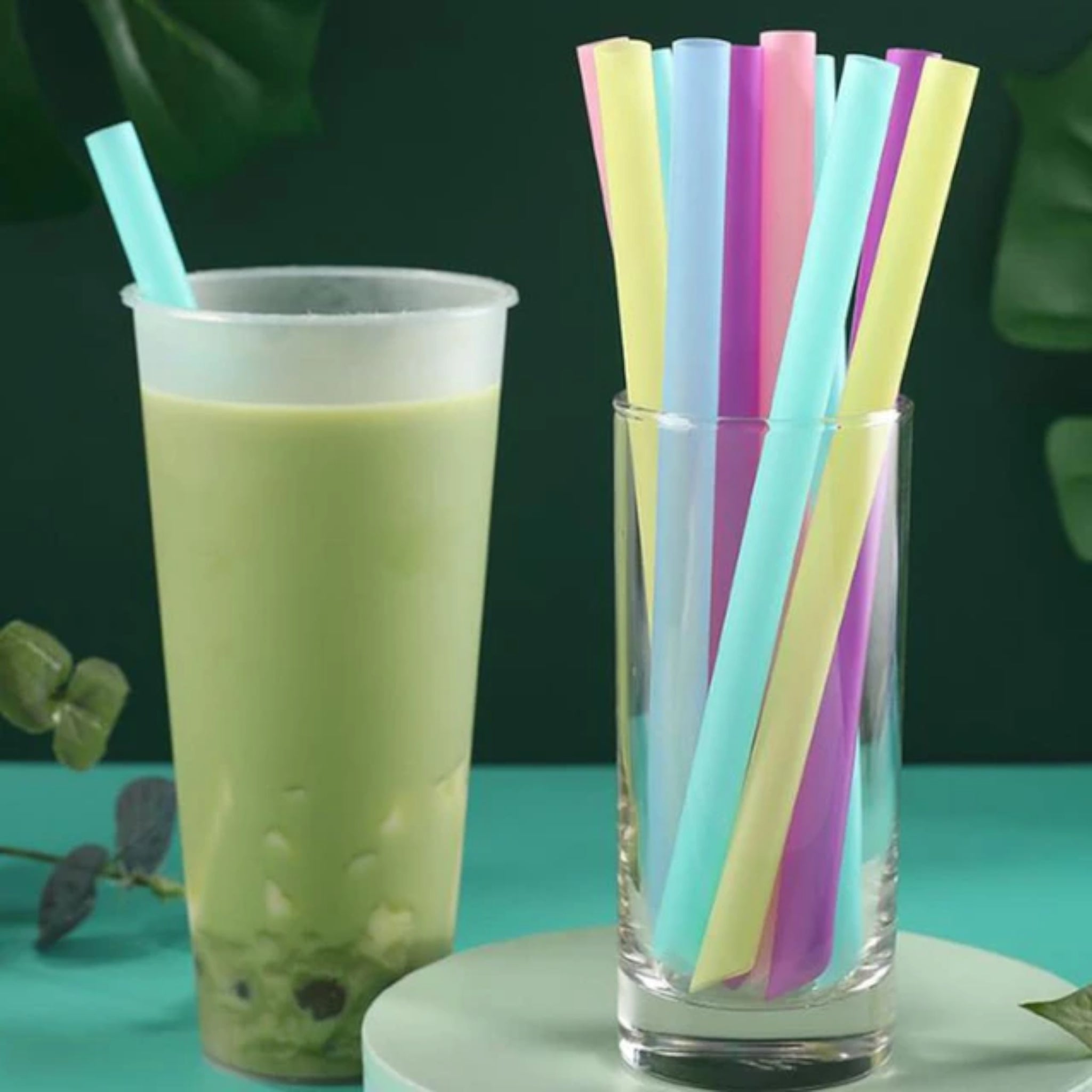 Boba Thick Plastic Straws 12mm for Bubble Tea & Milkshake 100pack