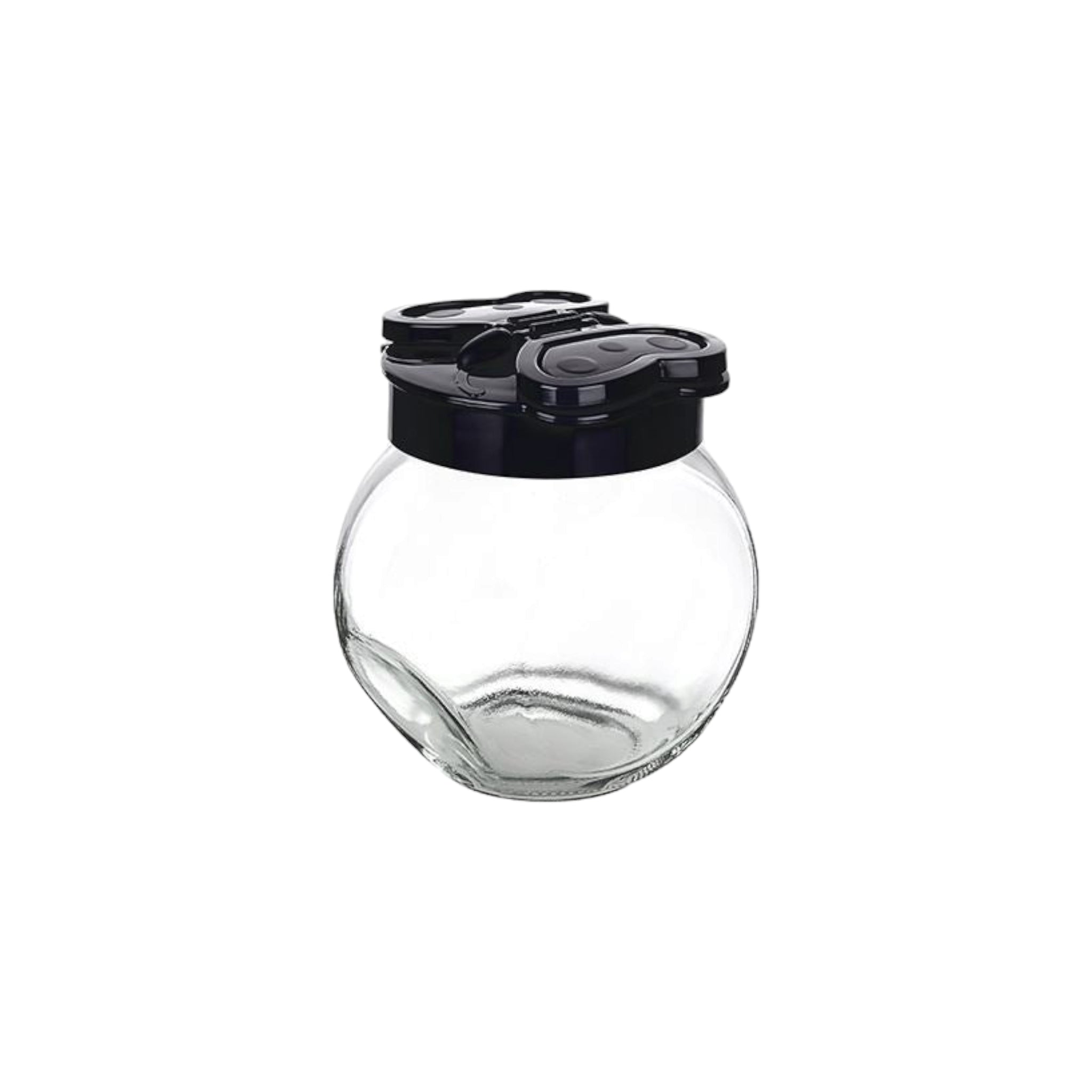 Titiz Glass Jar 500ml Round Butterfly Flap Lid KC-221