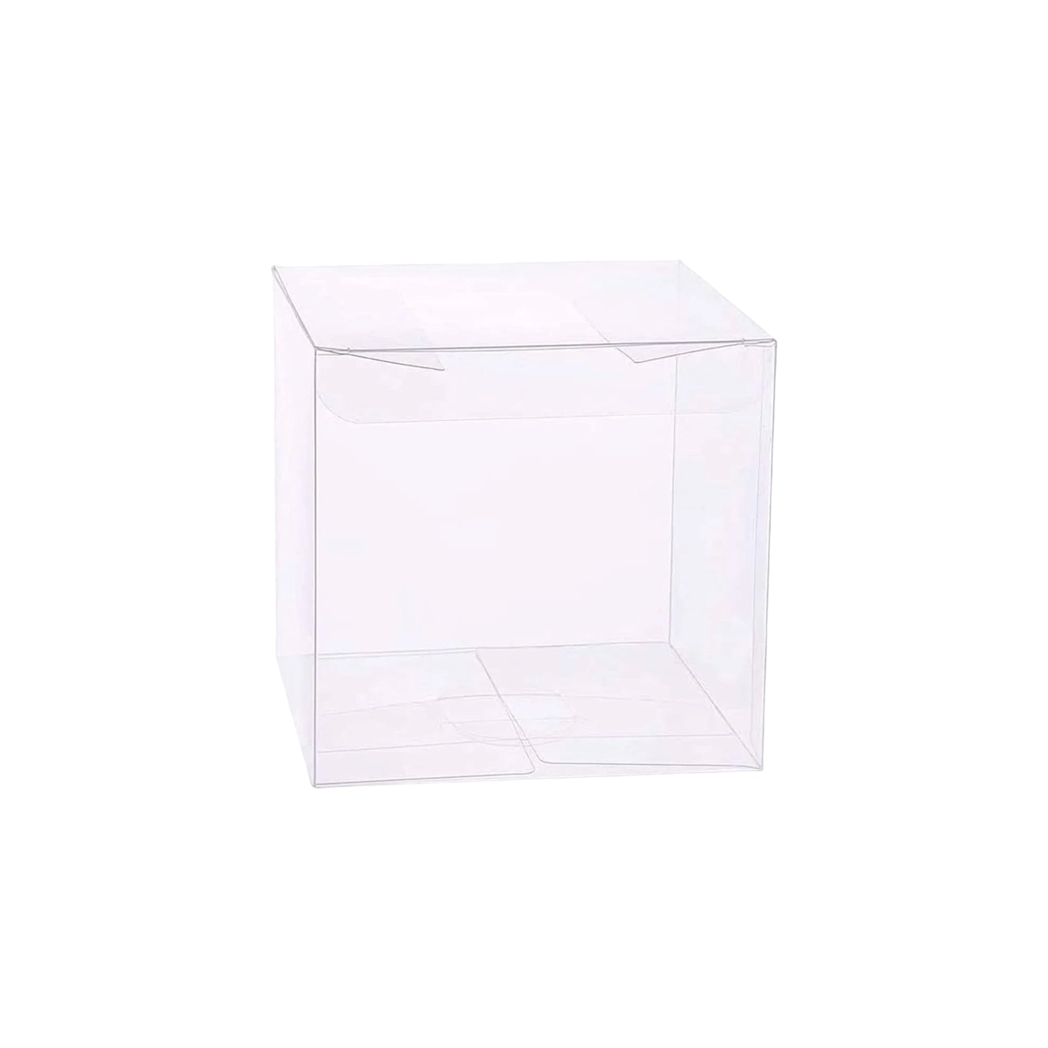 PVC Gift Box Clear 8x8x10cm Cupcake Box 12pcs