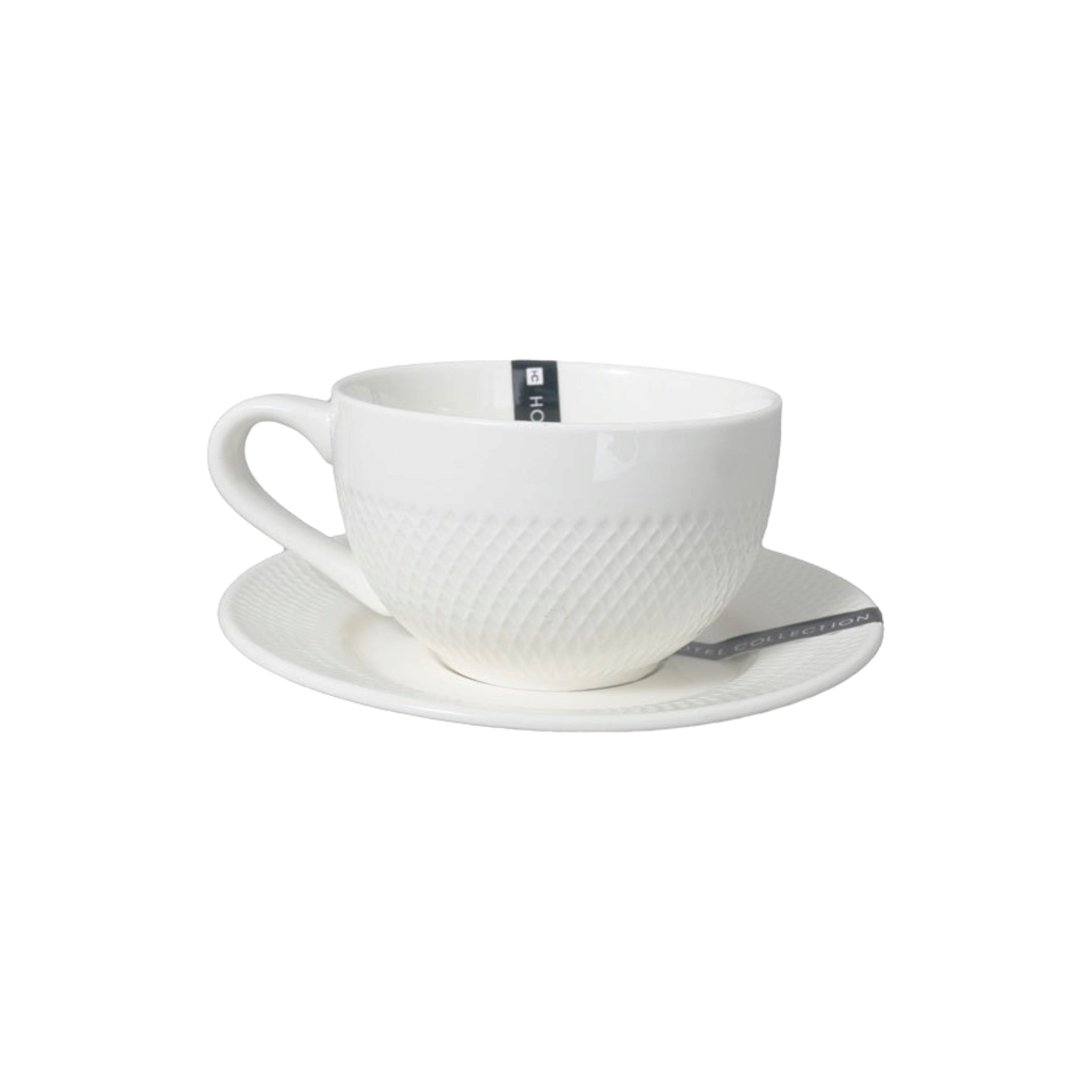 Aqua Ceramic Diamond Cup & Saucer 30949