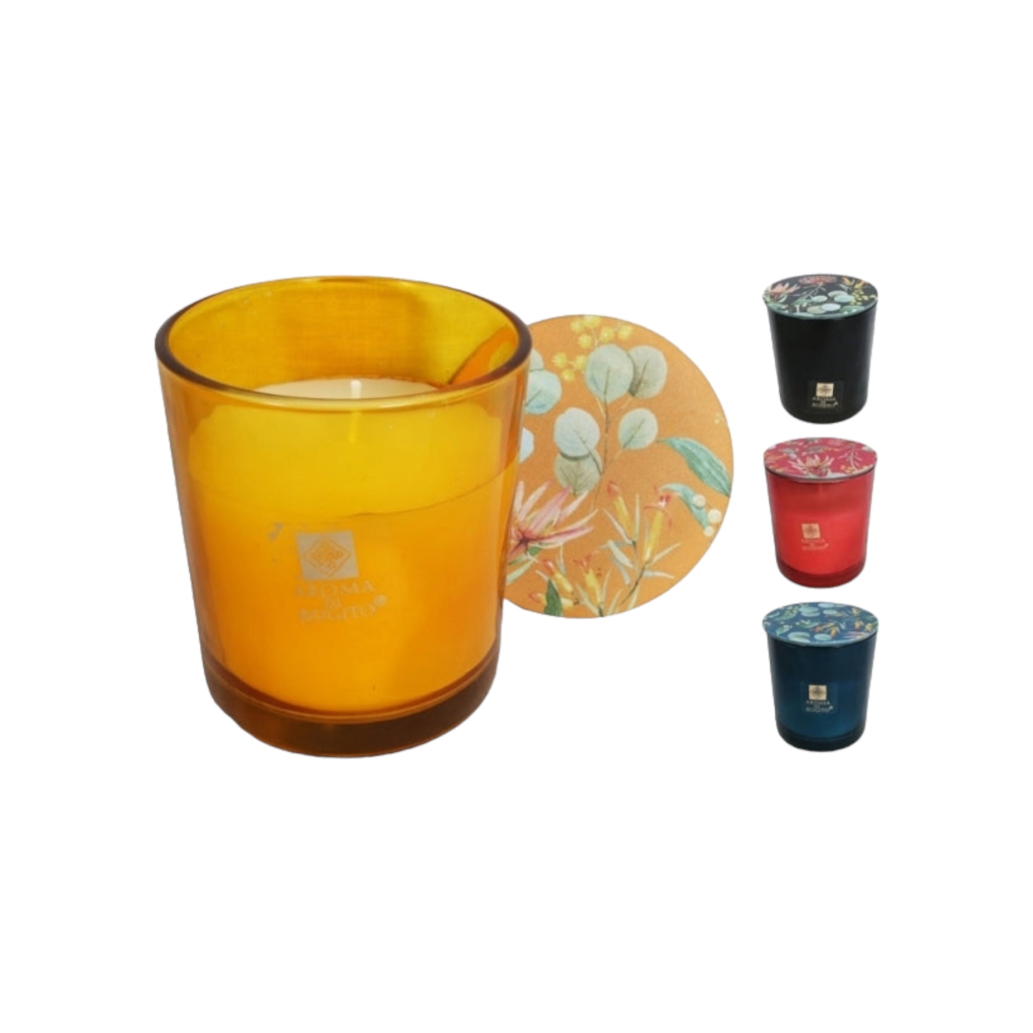 Candle In Glass Pot 88x100m 13141