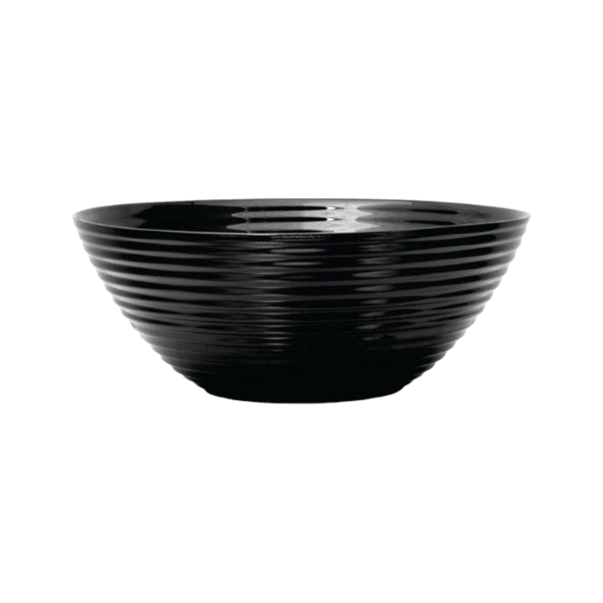 Luminarc Harena Salad Bowl 27cm Black Tempered Glass 3L 39989