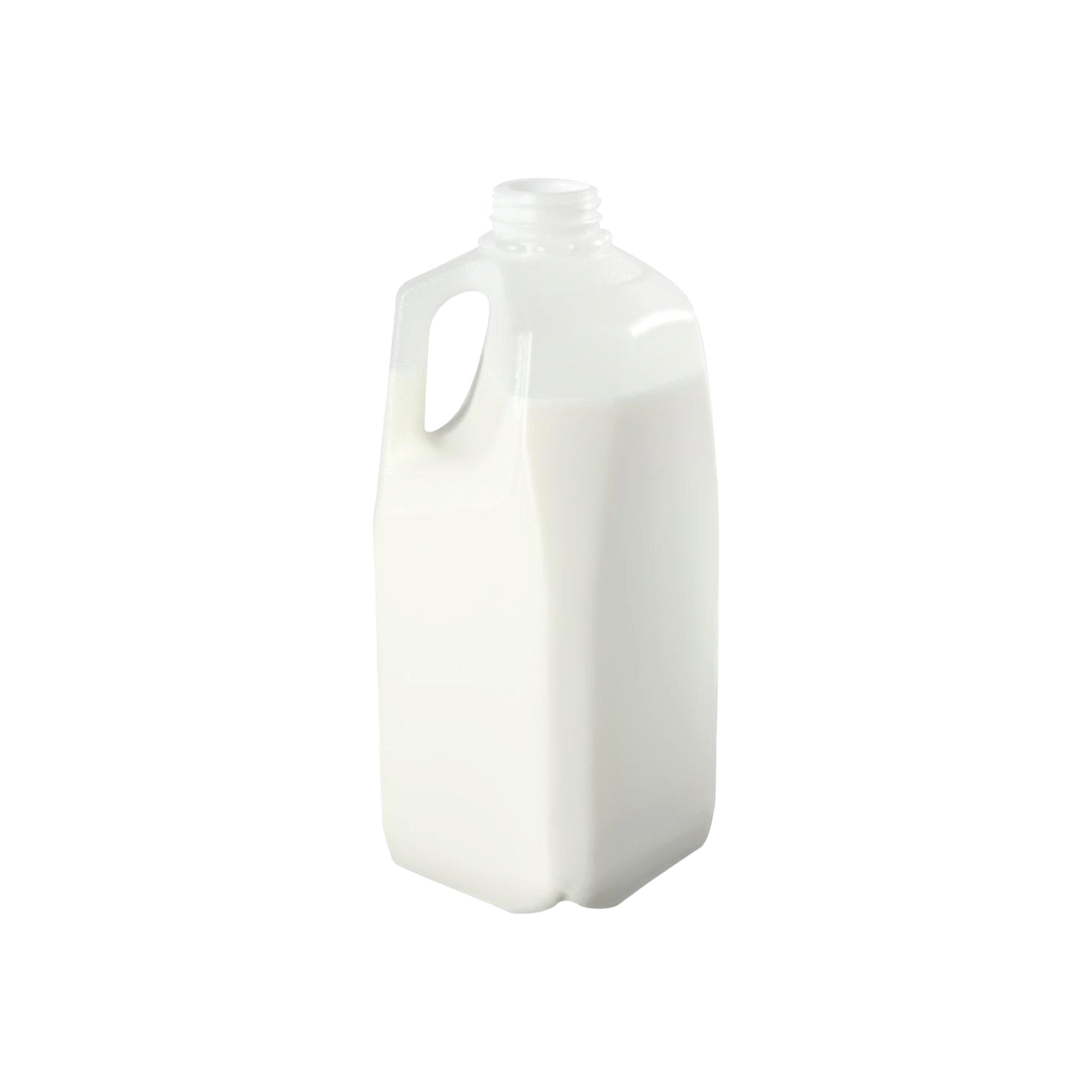 2L Plastic Milk Jug Bottle Natural with Lid