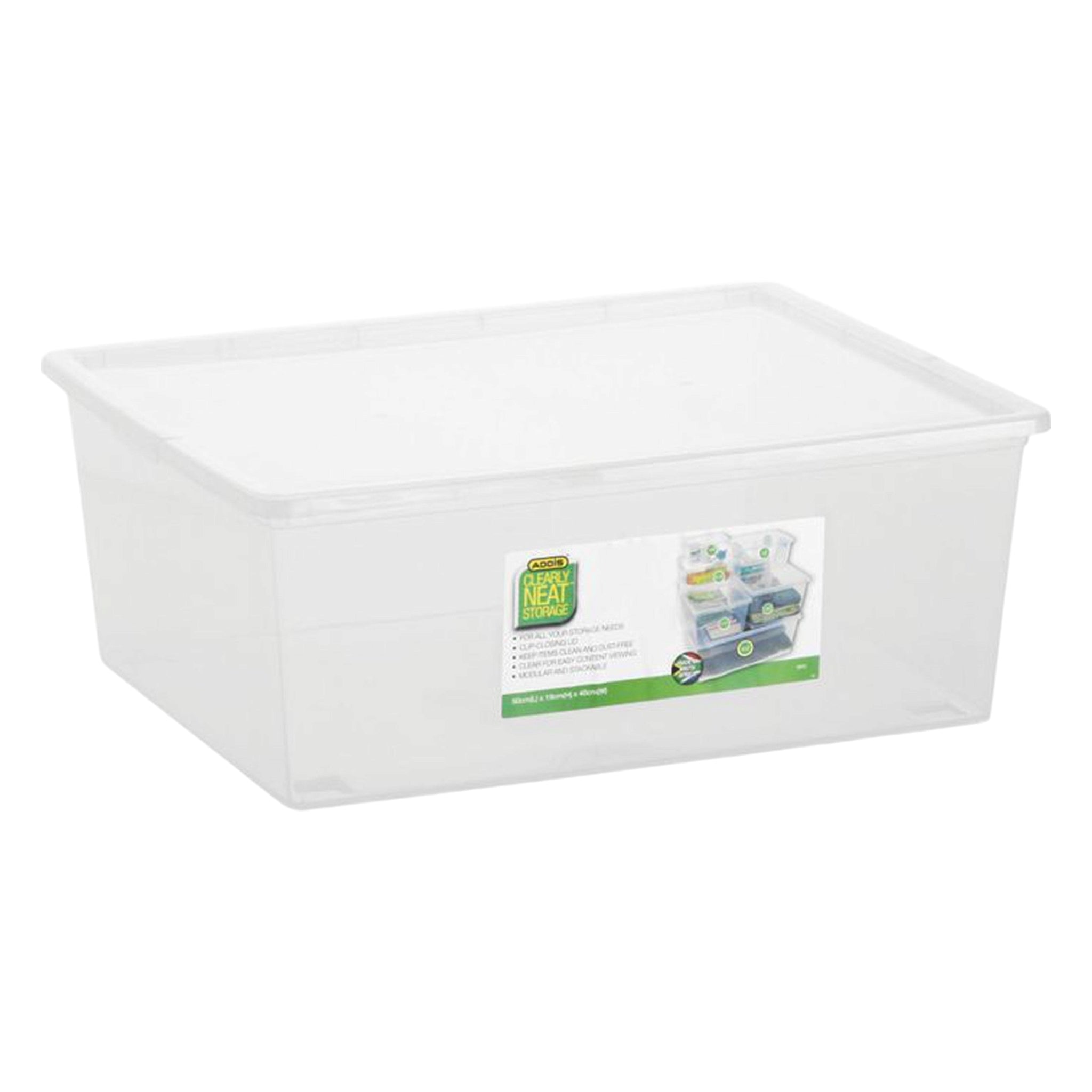 Addis Clearly Neat Storage Box 30L Plastic 9942