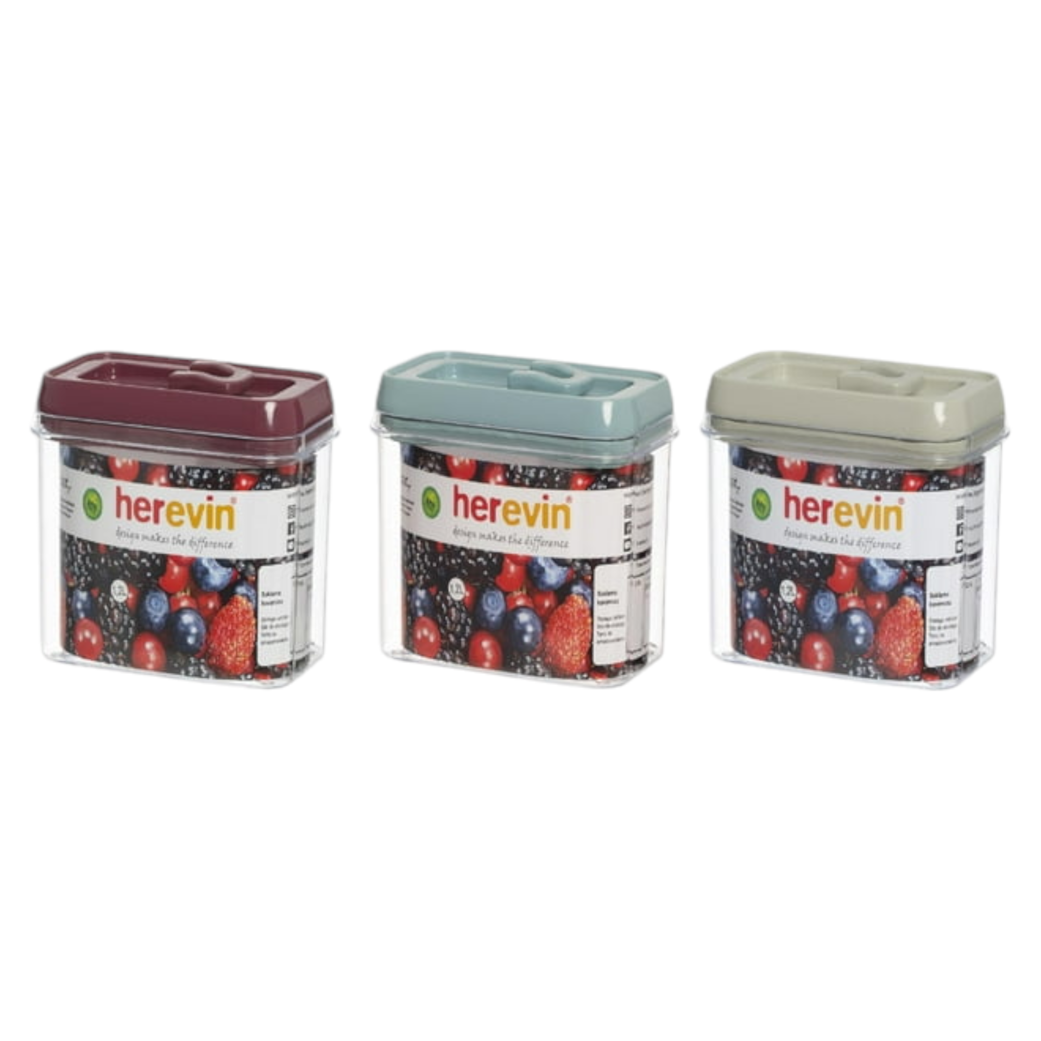 Nu Ware 1.2L Plastic Storage Canister Rectangular