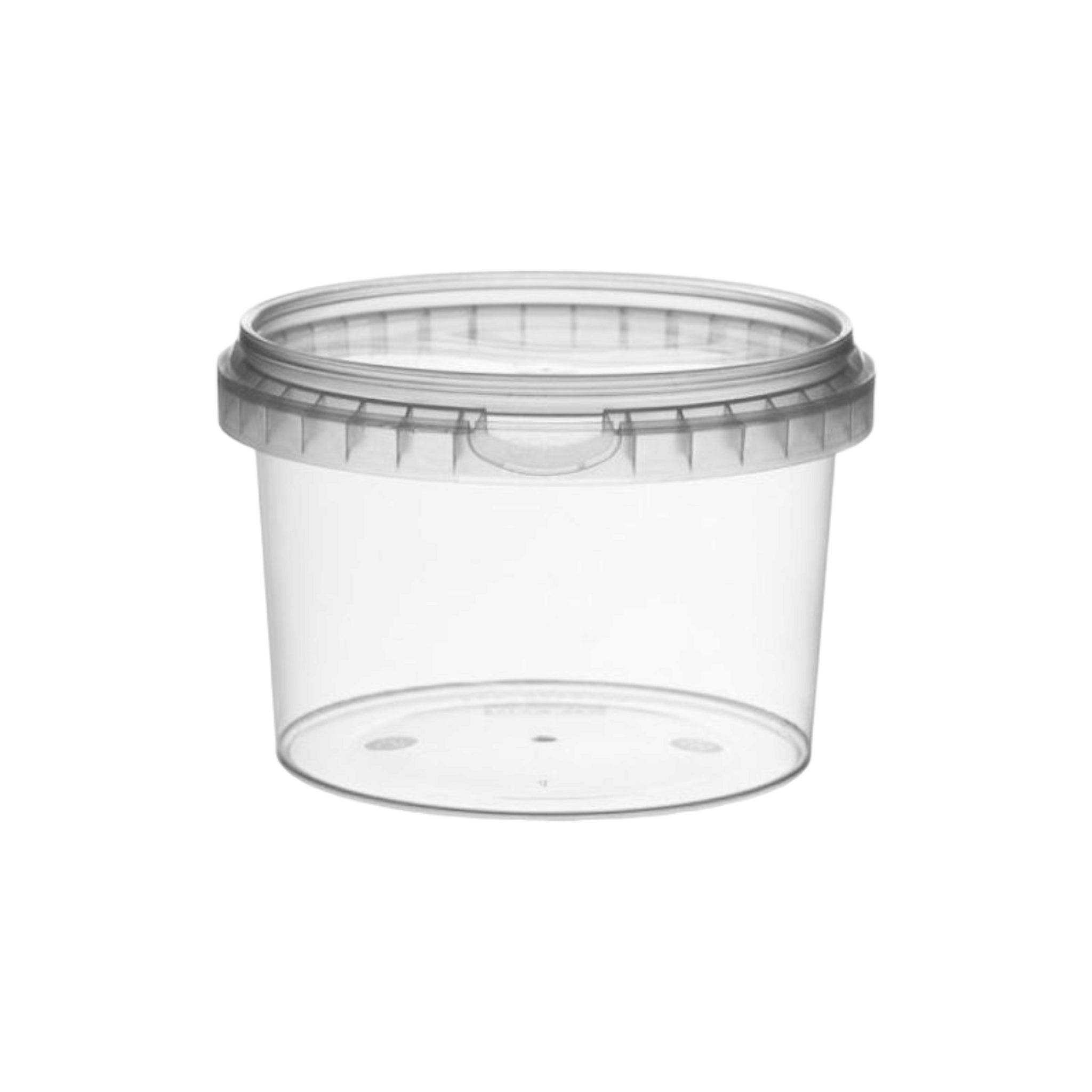 280ml PET Plastic Tub Tamper Proof with Clear Lid 10pack