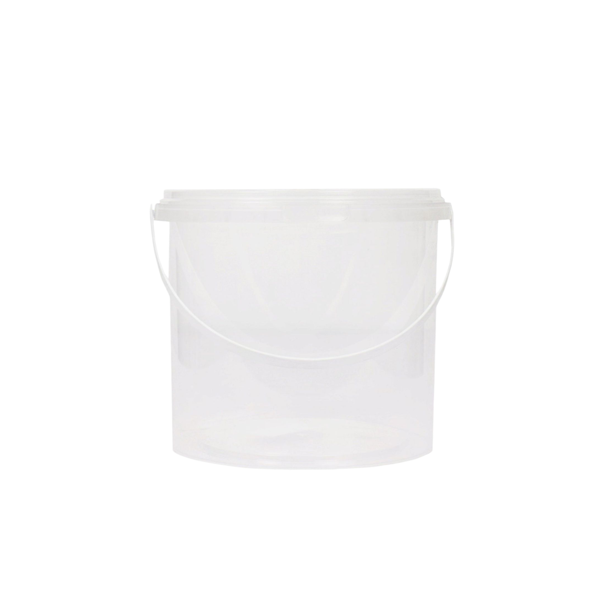 4L Bucket Tamper Proof with Lid - Atchar Container Transparent