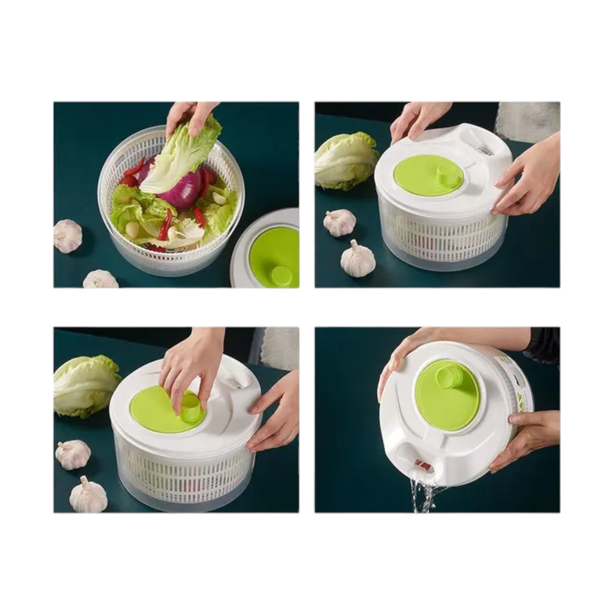 3L Plastic Salad Spinner