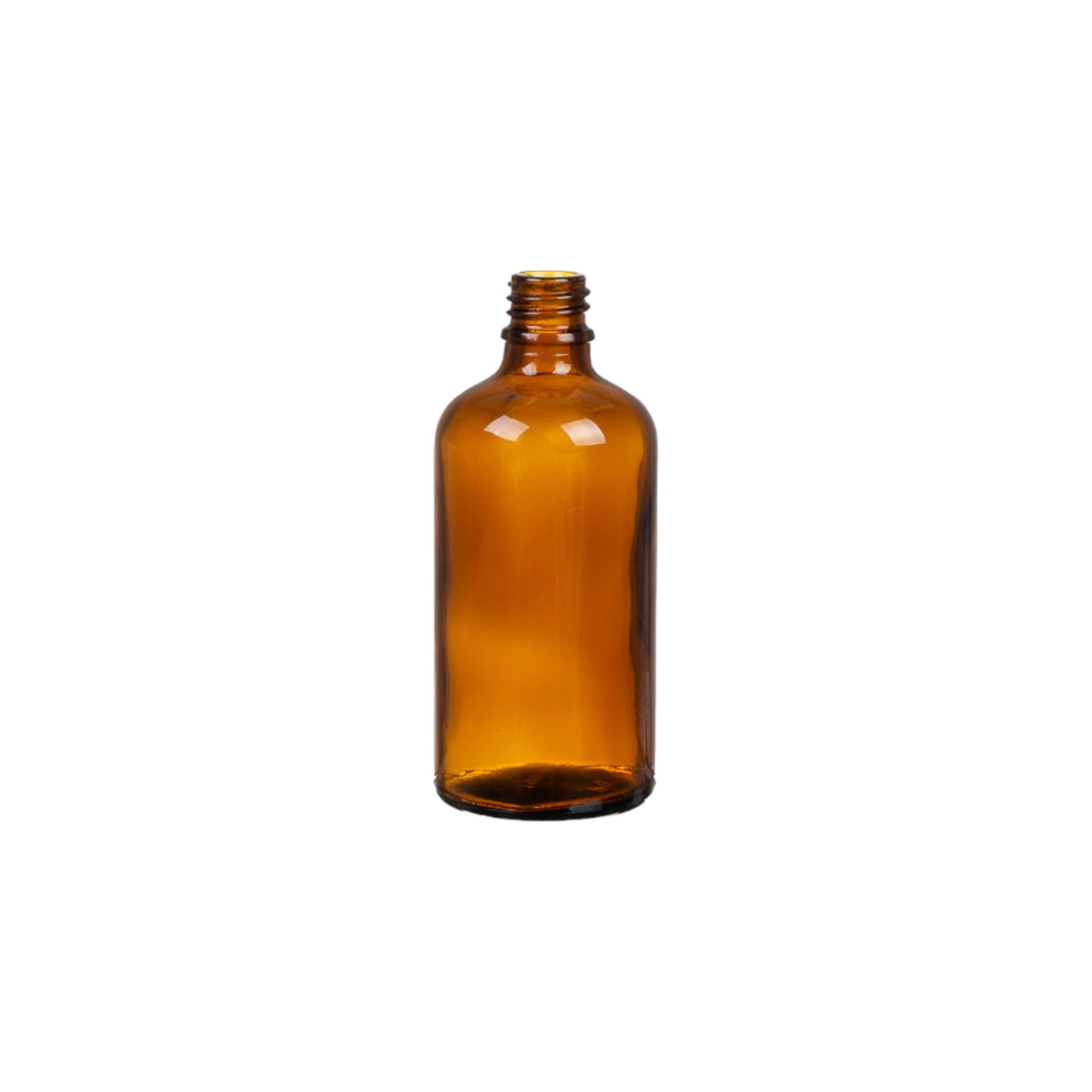 100ml Glass Dropper Bottle Amber Brown with Collar Pipette Lid