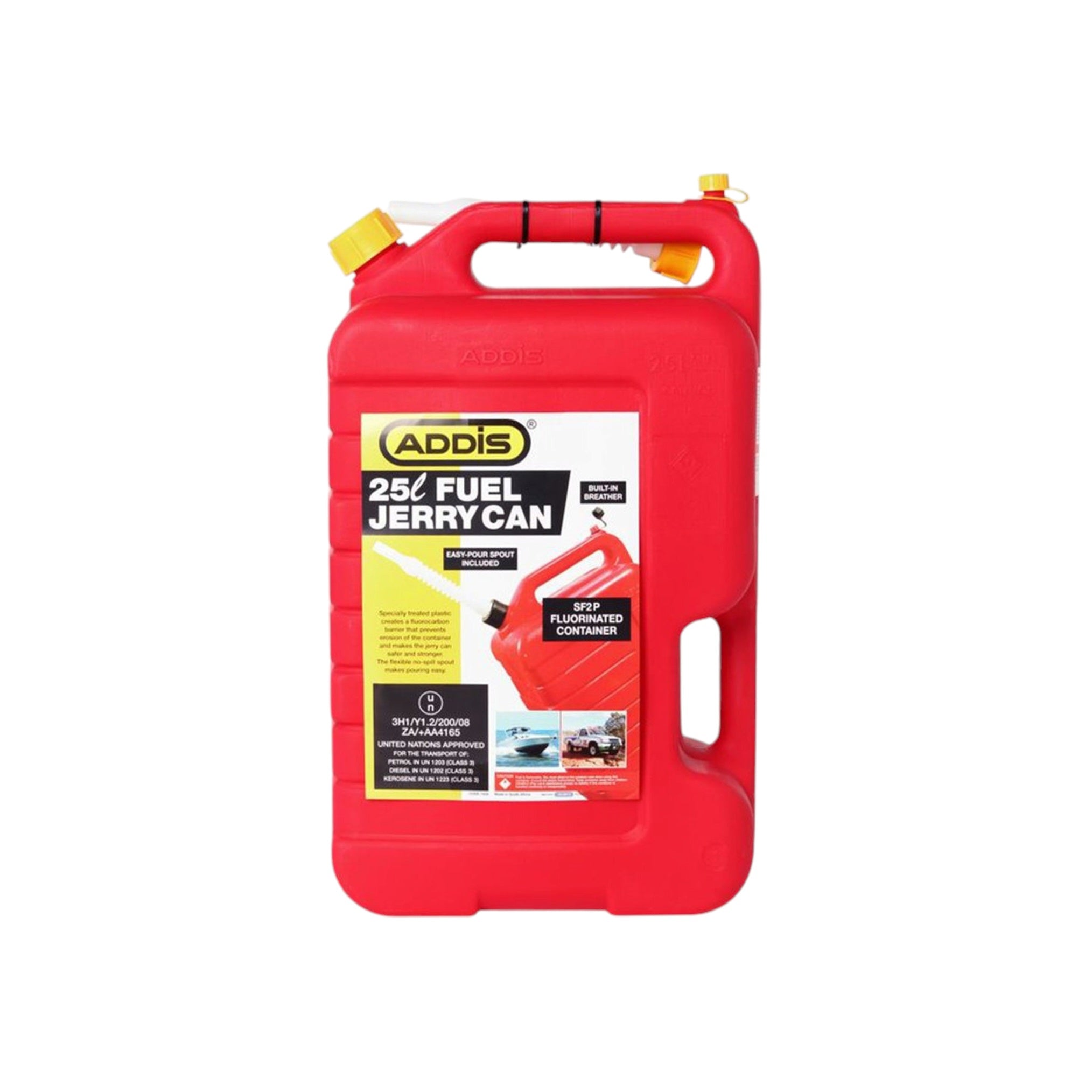 Addis 25L Plastic Fuel Jerry Can 7428RD