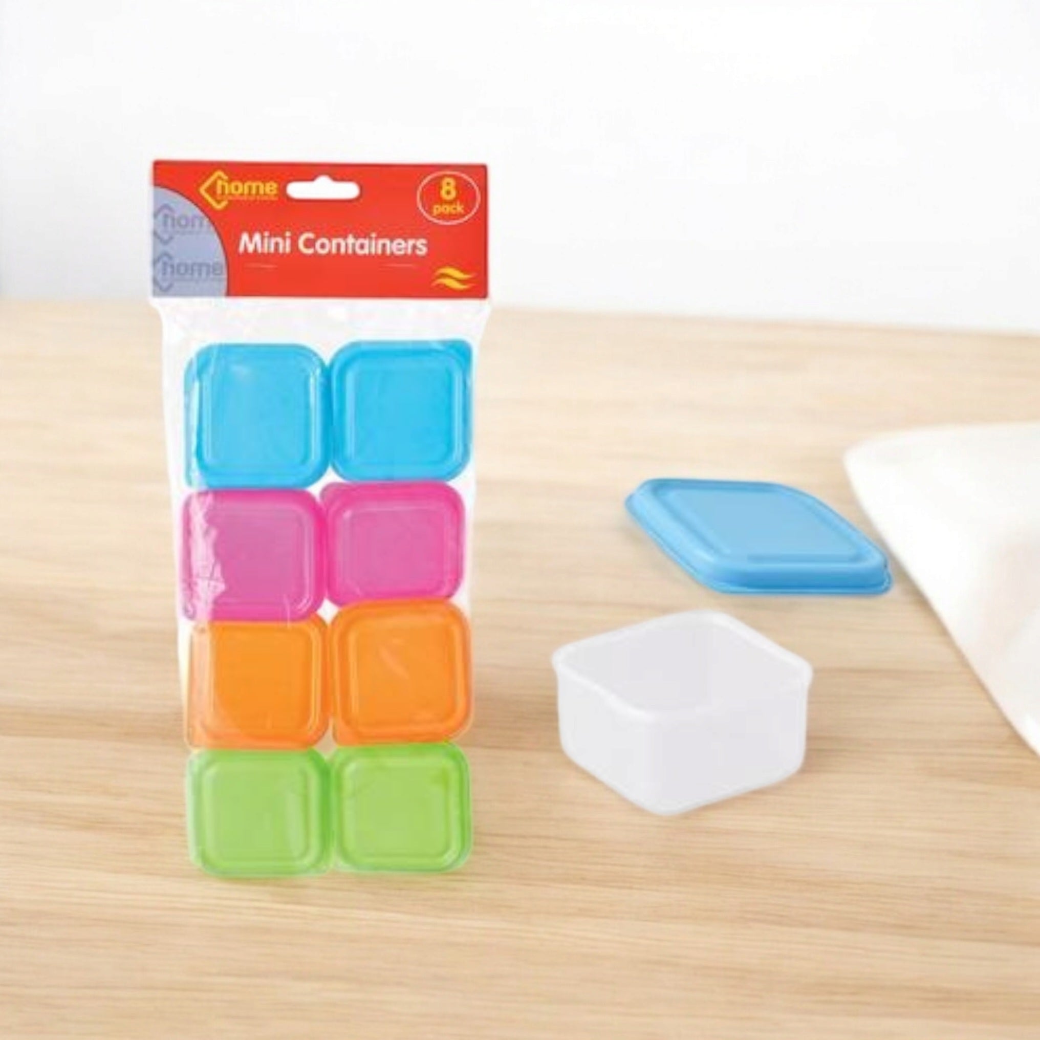 75ml Mini Square Sauce Tub Container 5.5x5.5x3cm 8pc