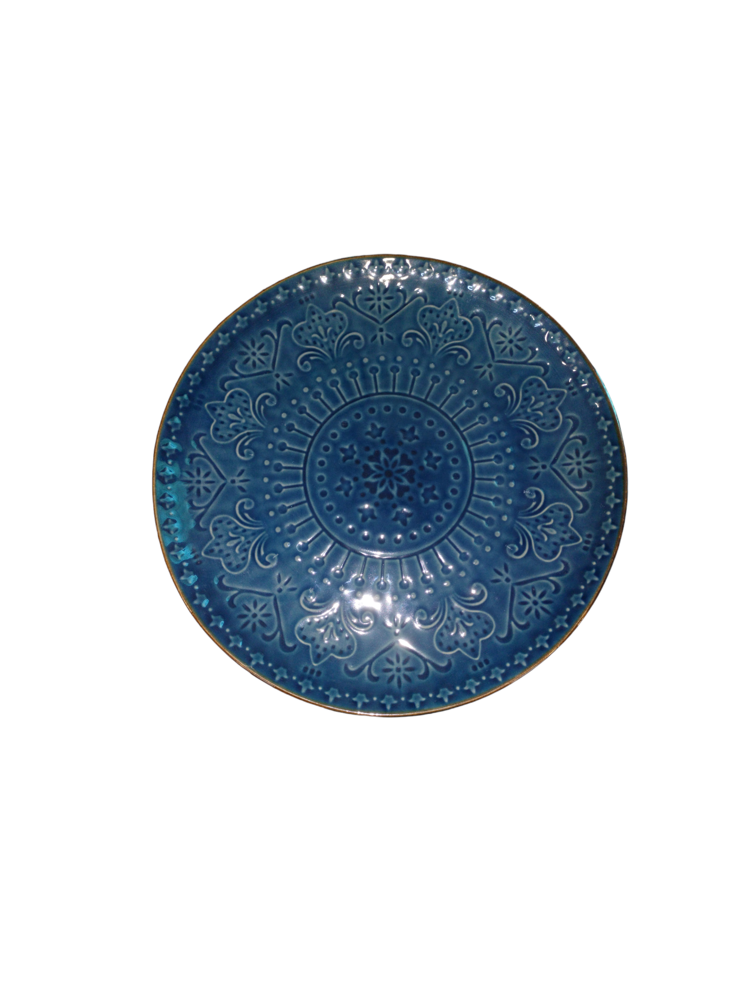 Dinner Plate 26.5cm Embossed Reactive Design Colour SZL114-1B