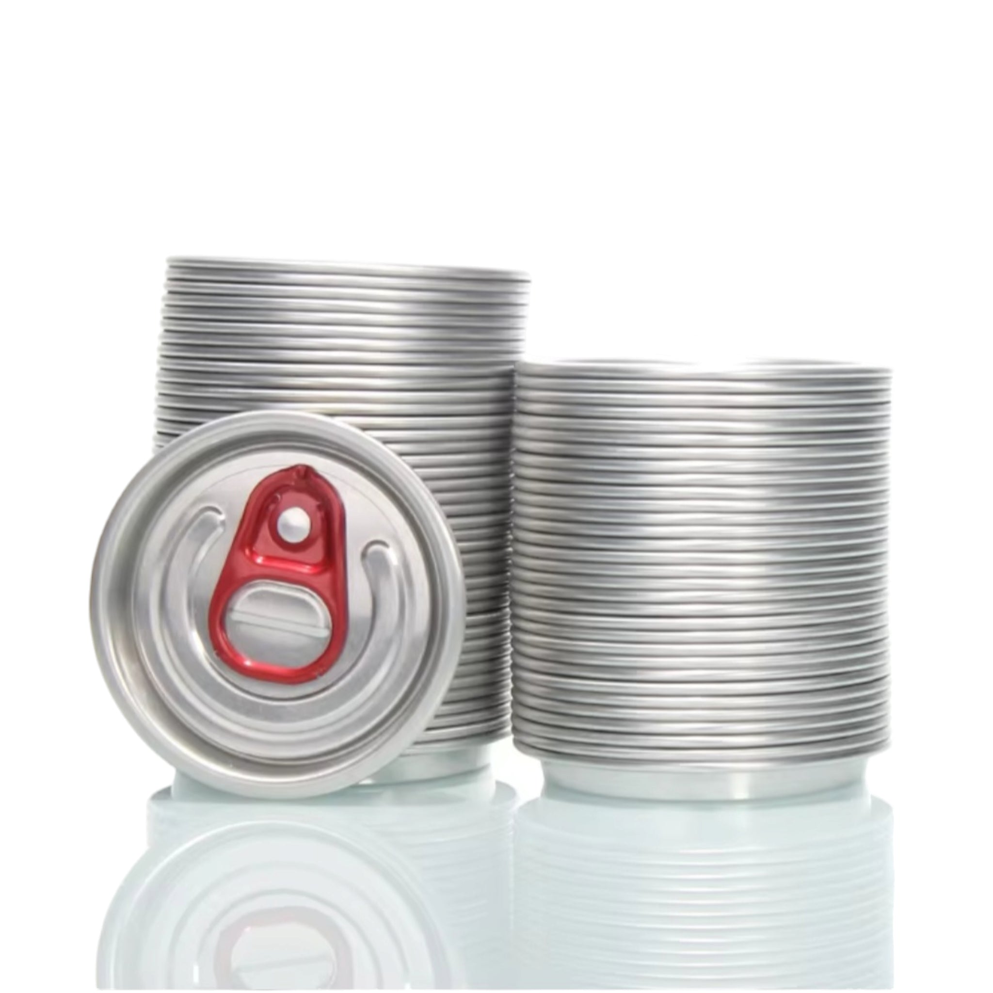 Full Open Aluminium Lid 58mm for Food Grade Plastic Drinking Clear Can