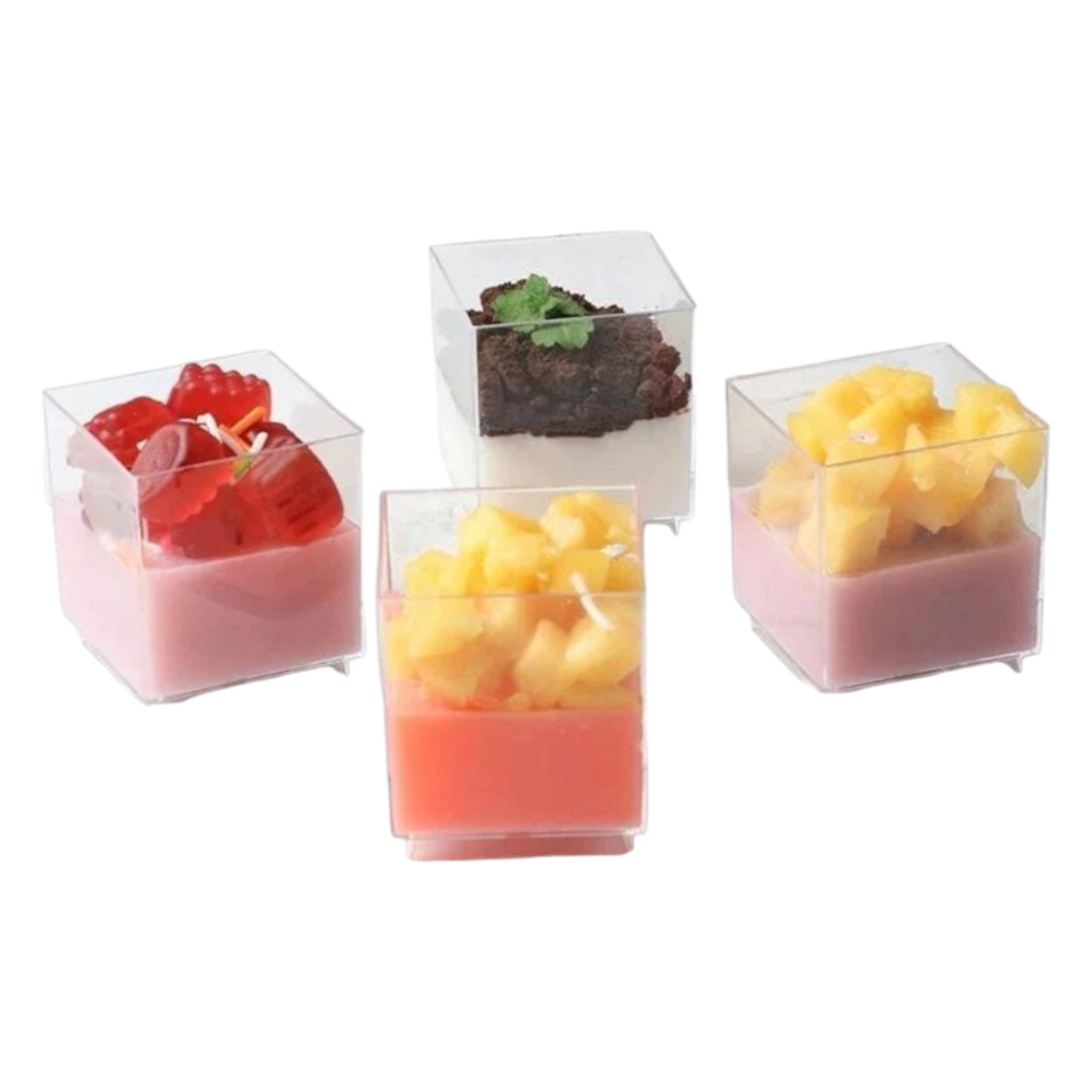 Acrylic Mini Dessert Cup Square 10pack