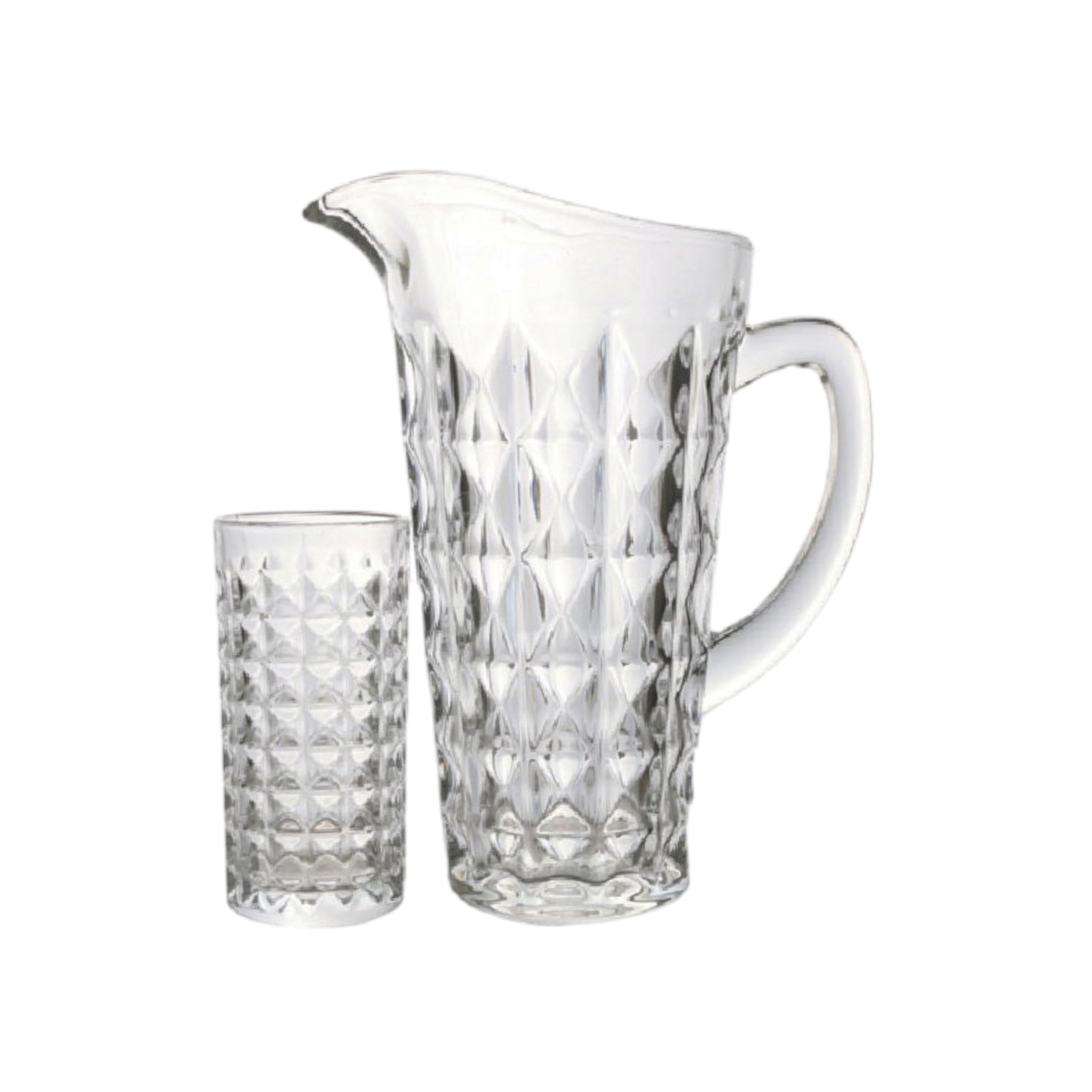 7pc Water Glass Jug & Tumbler Set 22581