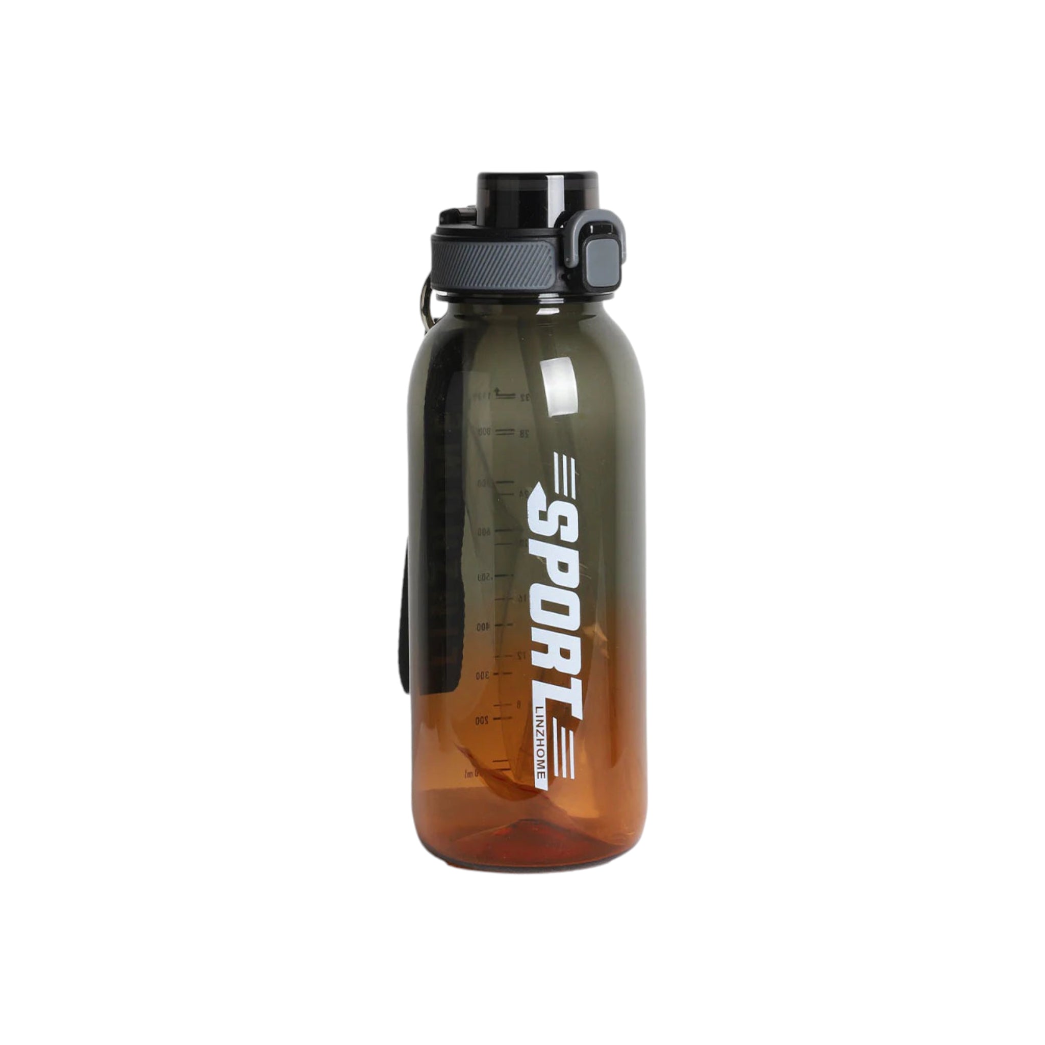 Gradient Sports Water Bottle with Button & Straw 1100ml