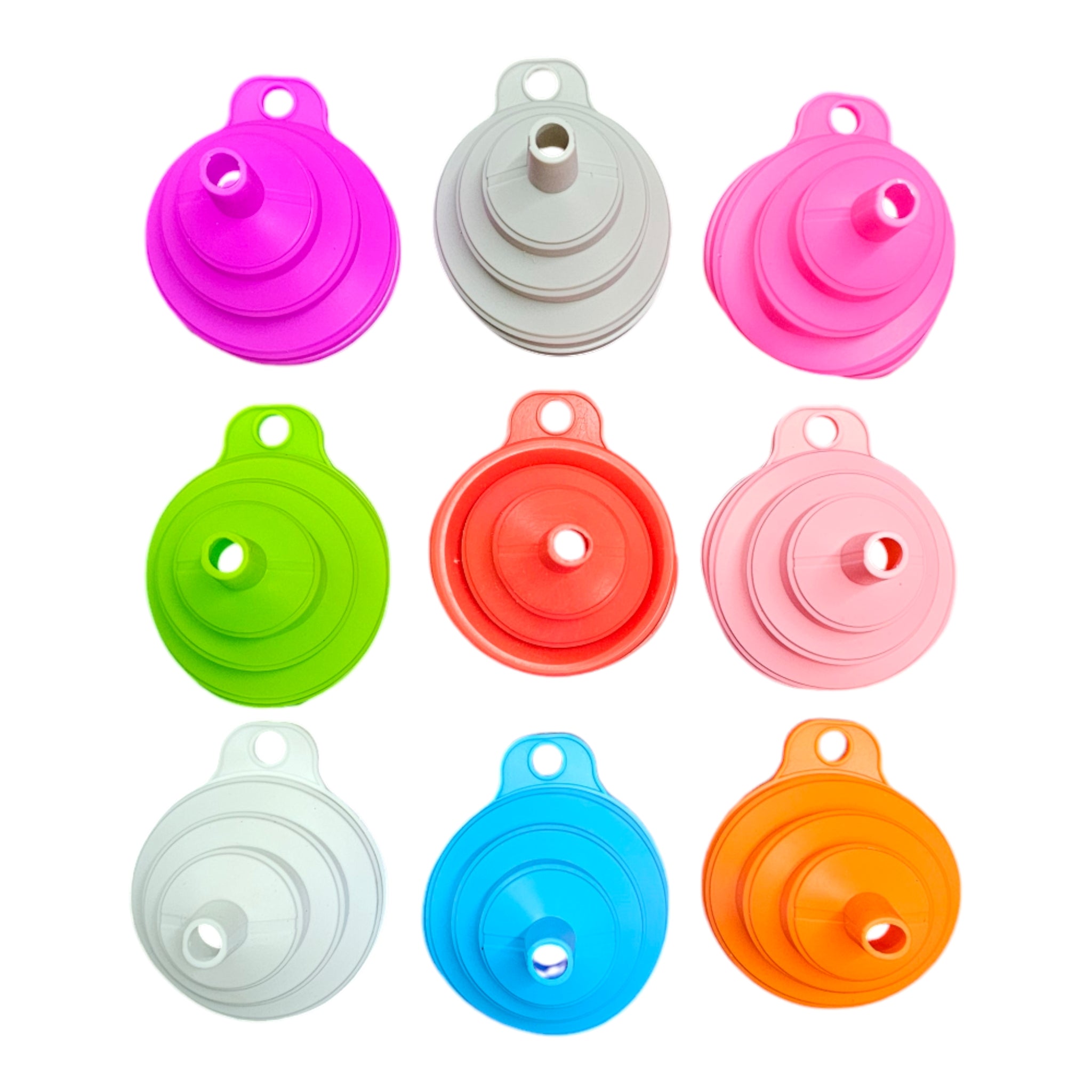 Mini Telescopic Silicone Collapsible Funnel 7x6x0.9cm 1pc