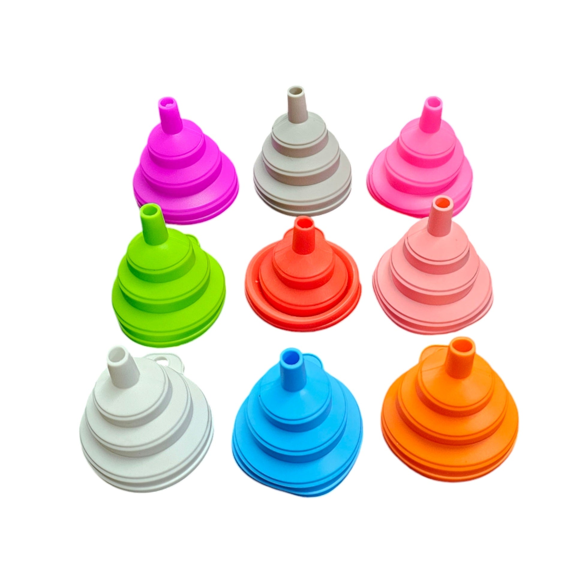 Mini Telescopic Silicone Collapsible Funnel 7x6x0.9cm 1pc