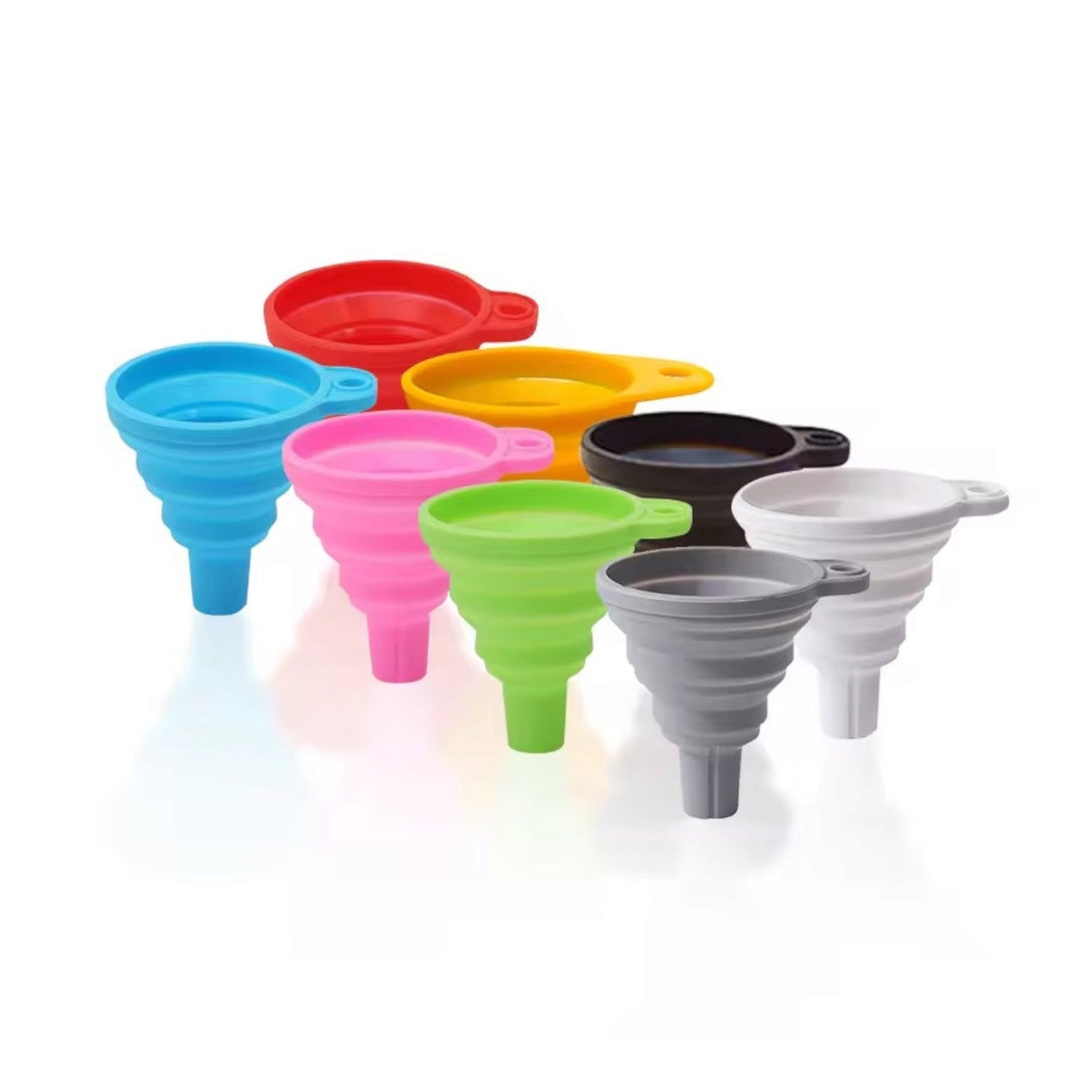 Mini Telescopic Silicone Collapsible Funnel 7x6x0.9cm 1pc