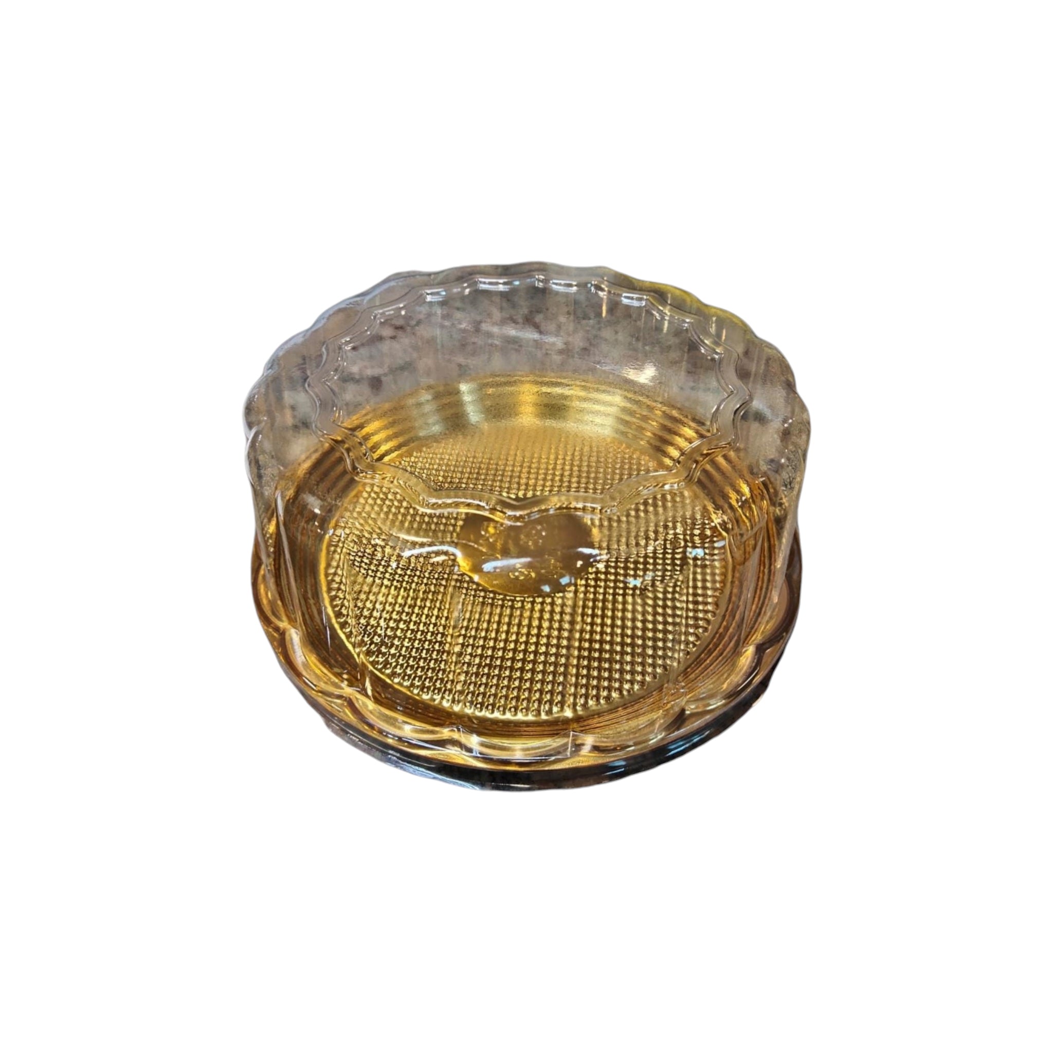 Disposable Serving to Go Cake Dome Lid with Gold Tray 20x7.5cm