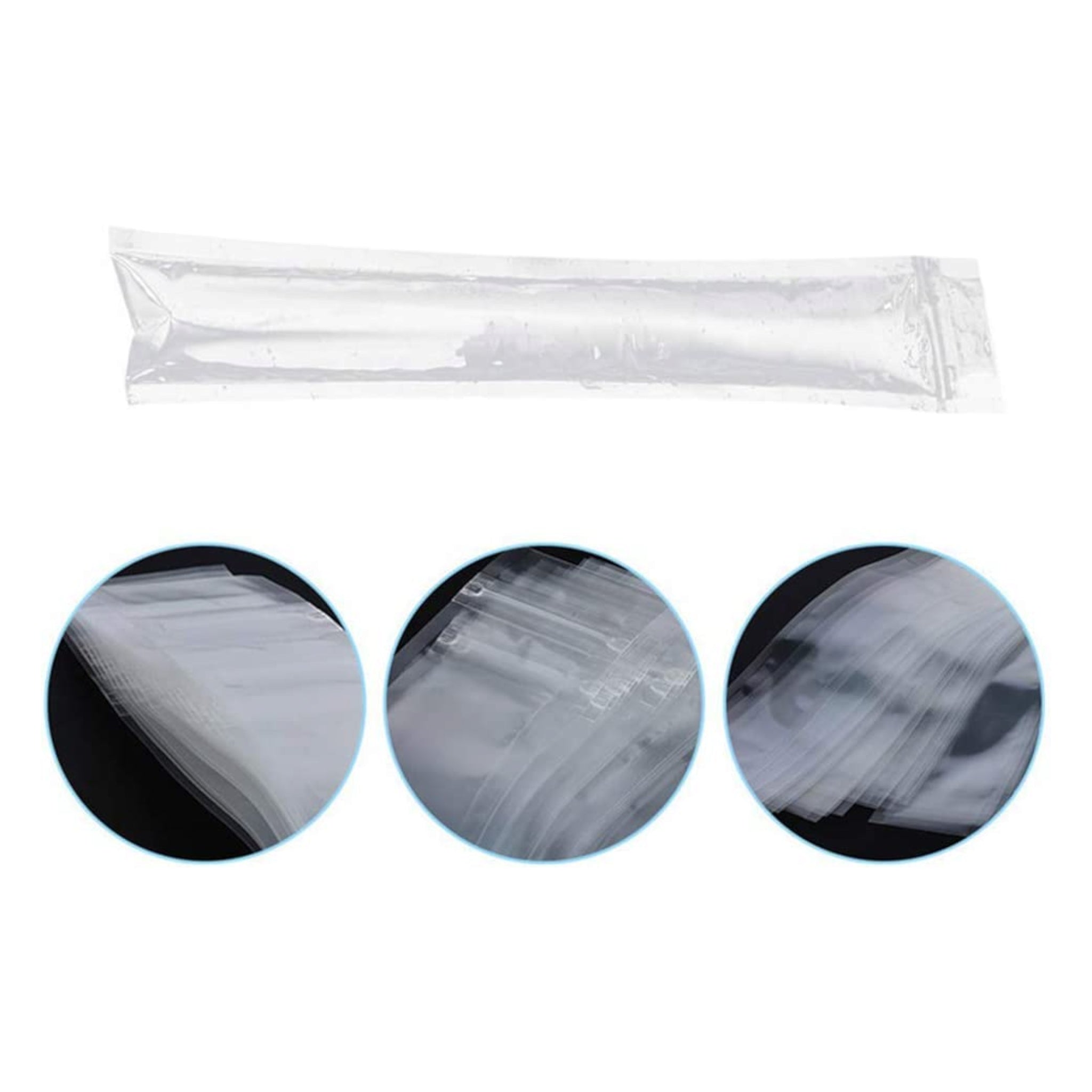 Disposable DIY 110ml Popsicle Ice Lollipop Mold Zip Lock Bag 29x4.8cm