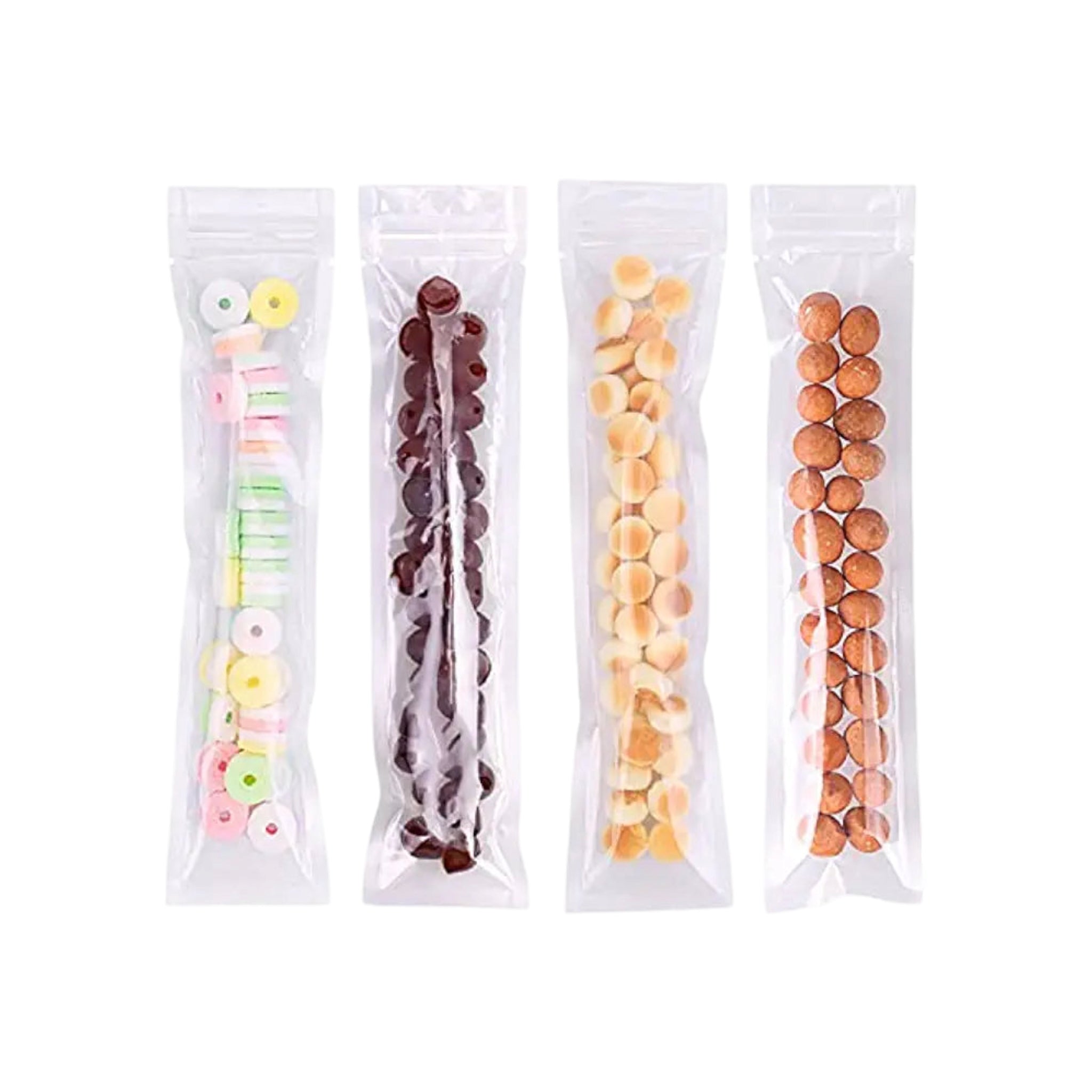 Disposable DIY 110ml Popsicle Ice Lollipop Mold Zip Lock Bag 29x4.8cm