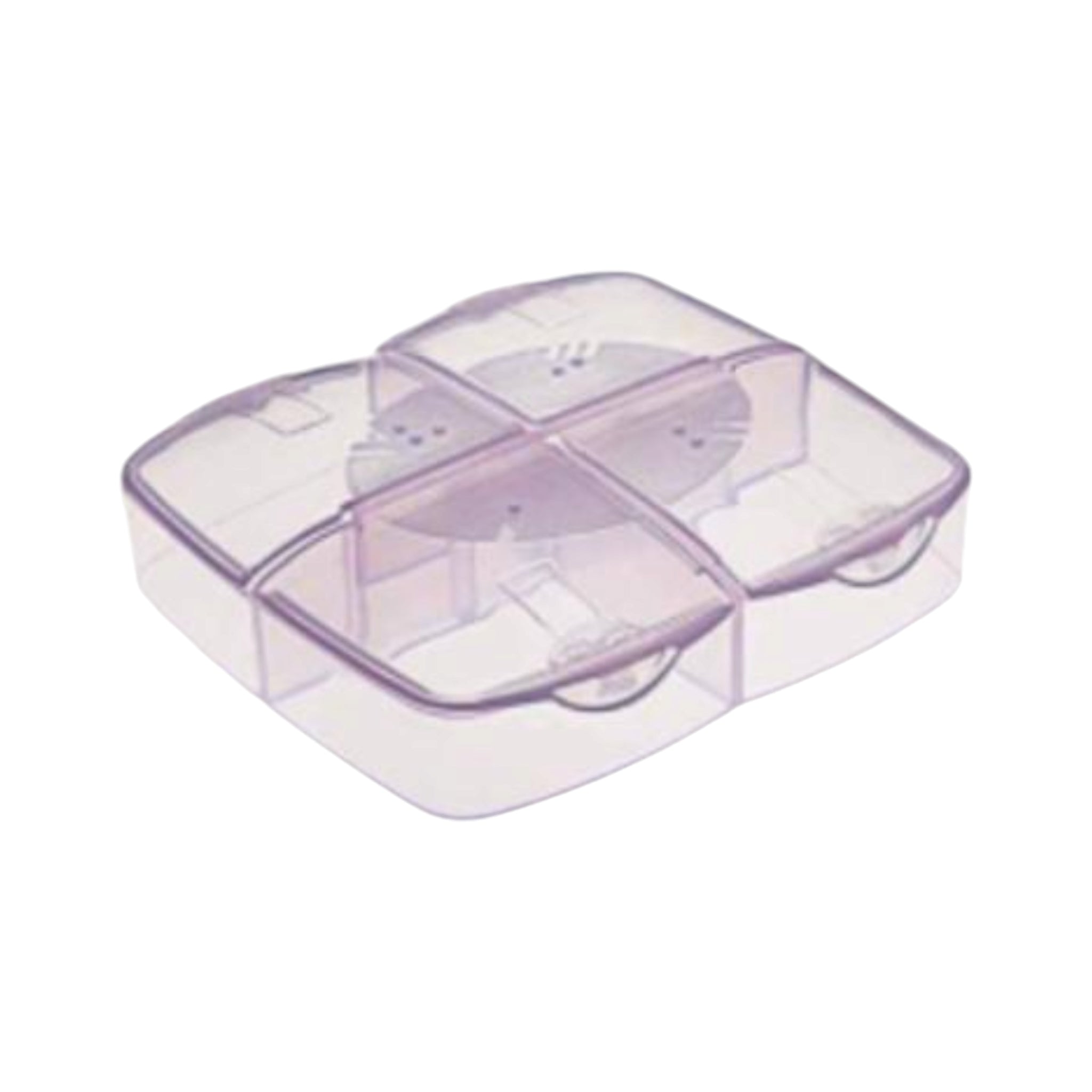 Nu Ware Plastic Container 4-Division Click Clip Lock