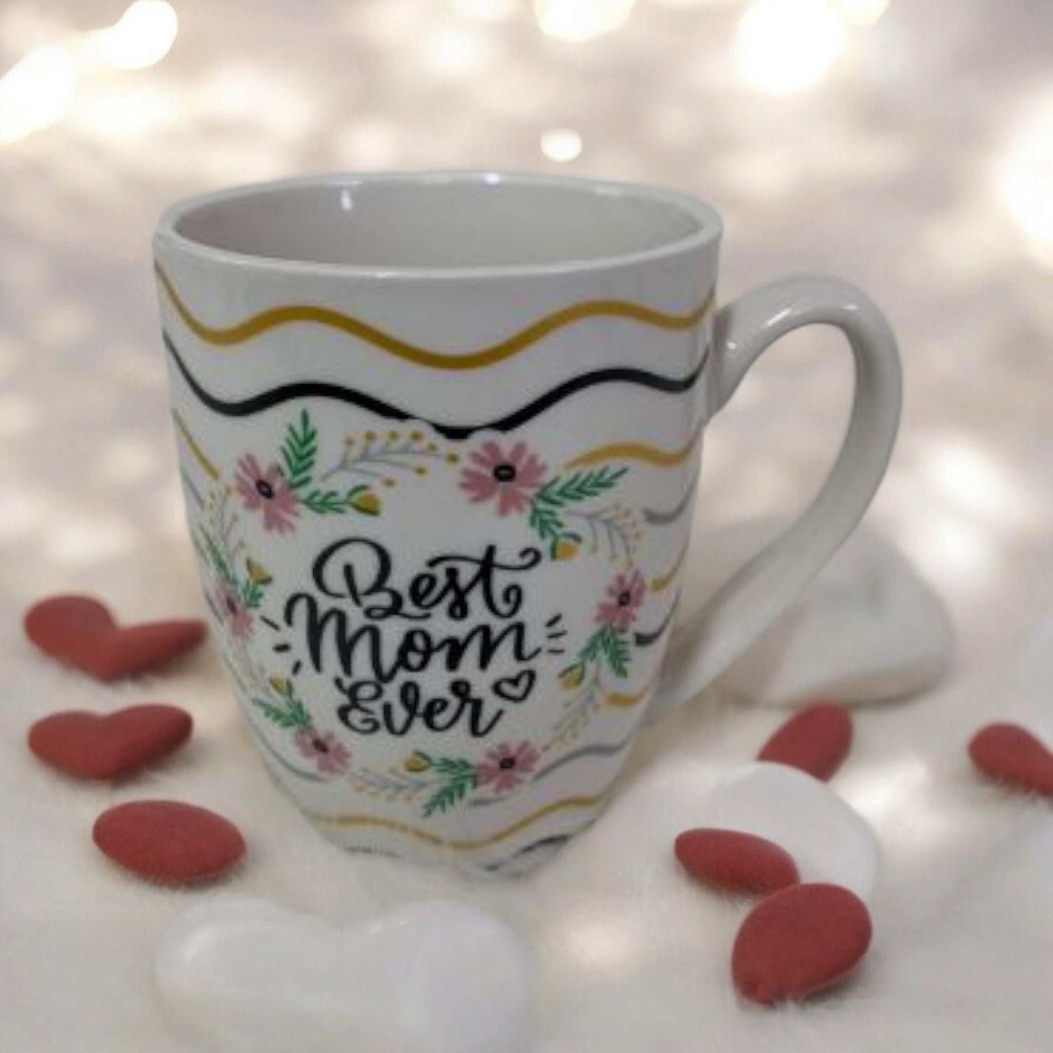 Ceramic Mug Mom Patterned