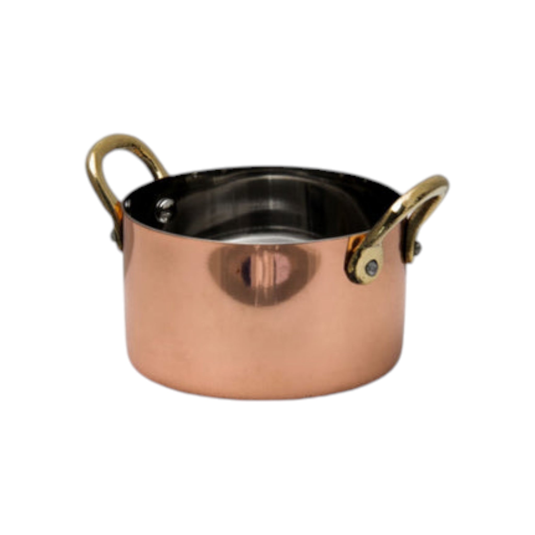 Regent Cookware Mini Pot 350ml with Handle Copper Plated Stainless Steel