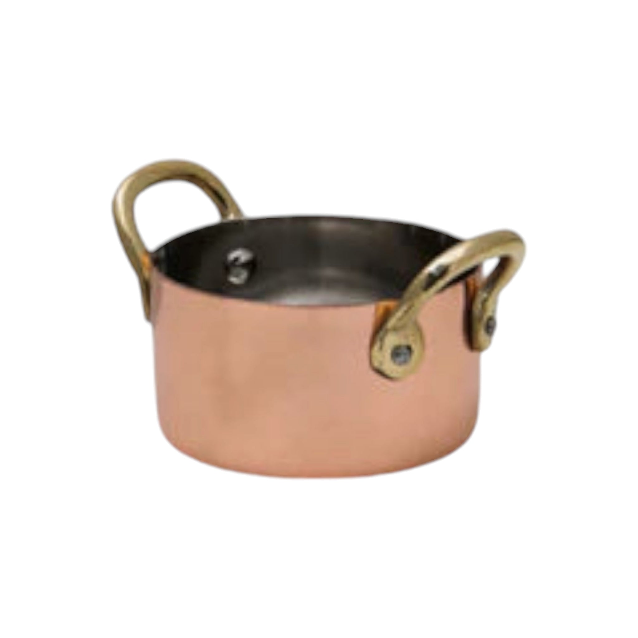 Regent Cookware Mini Pot 200ml with Handle Copper Plated Stainless Steel