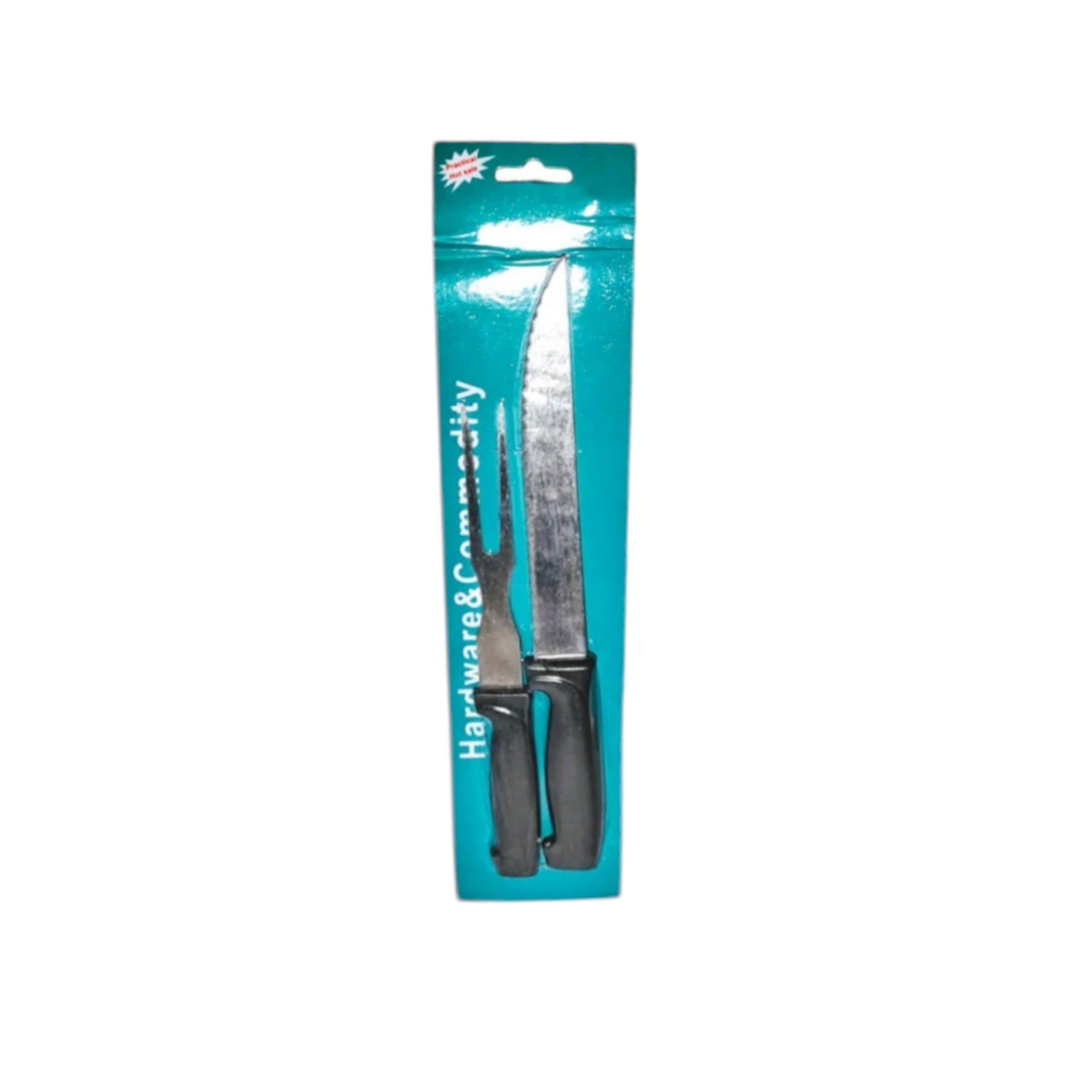 Kitchen Carving Knife & Fork Set 2pc