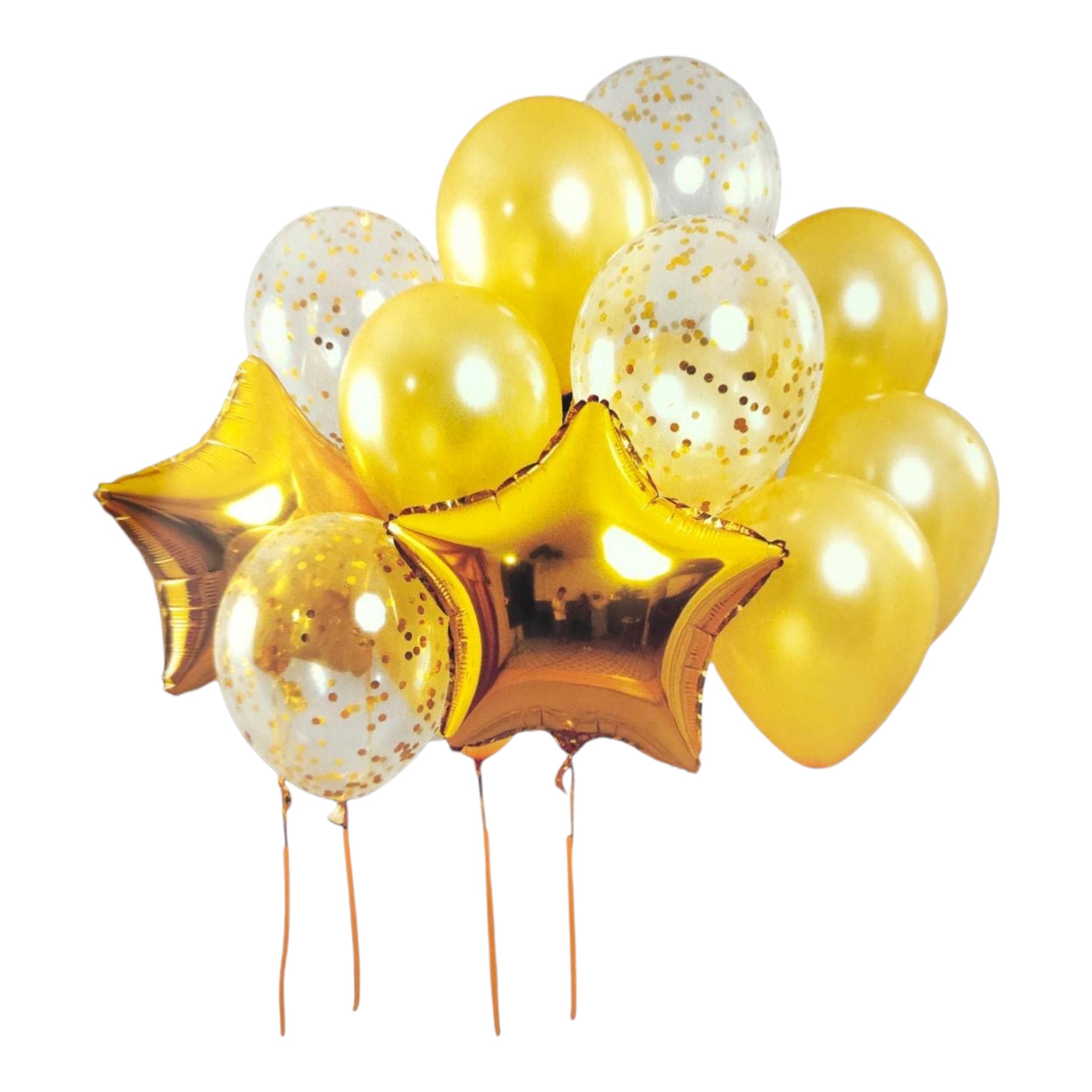 Party Latex Balloon Gold 13pc Set