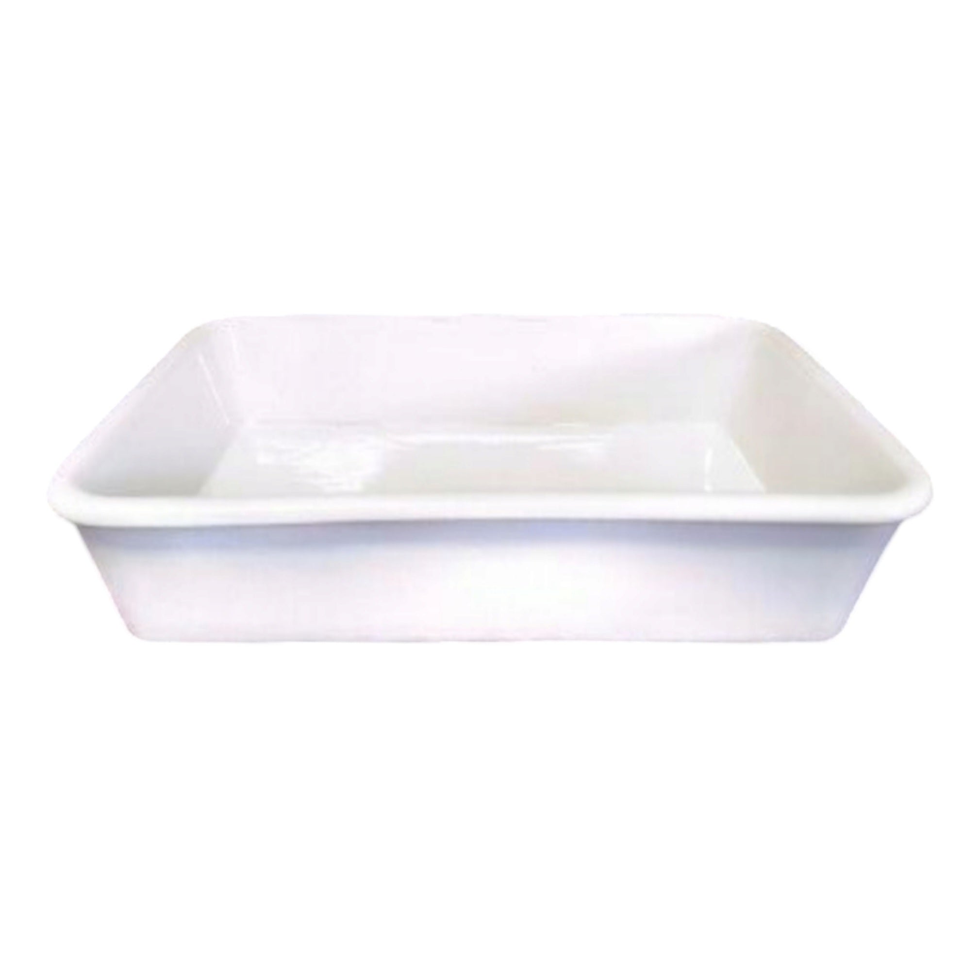 White Ceramic Baking Plate Reactangle 112.25 Inch