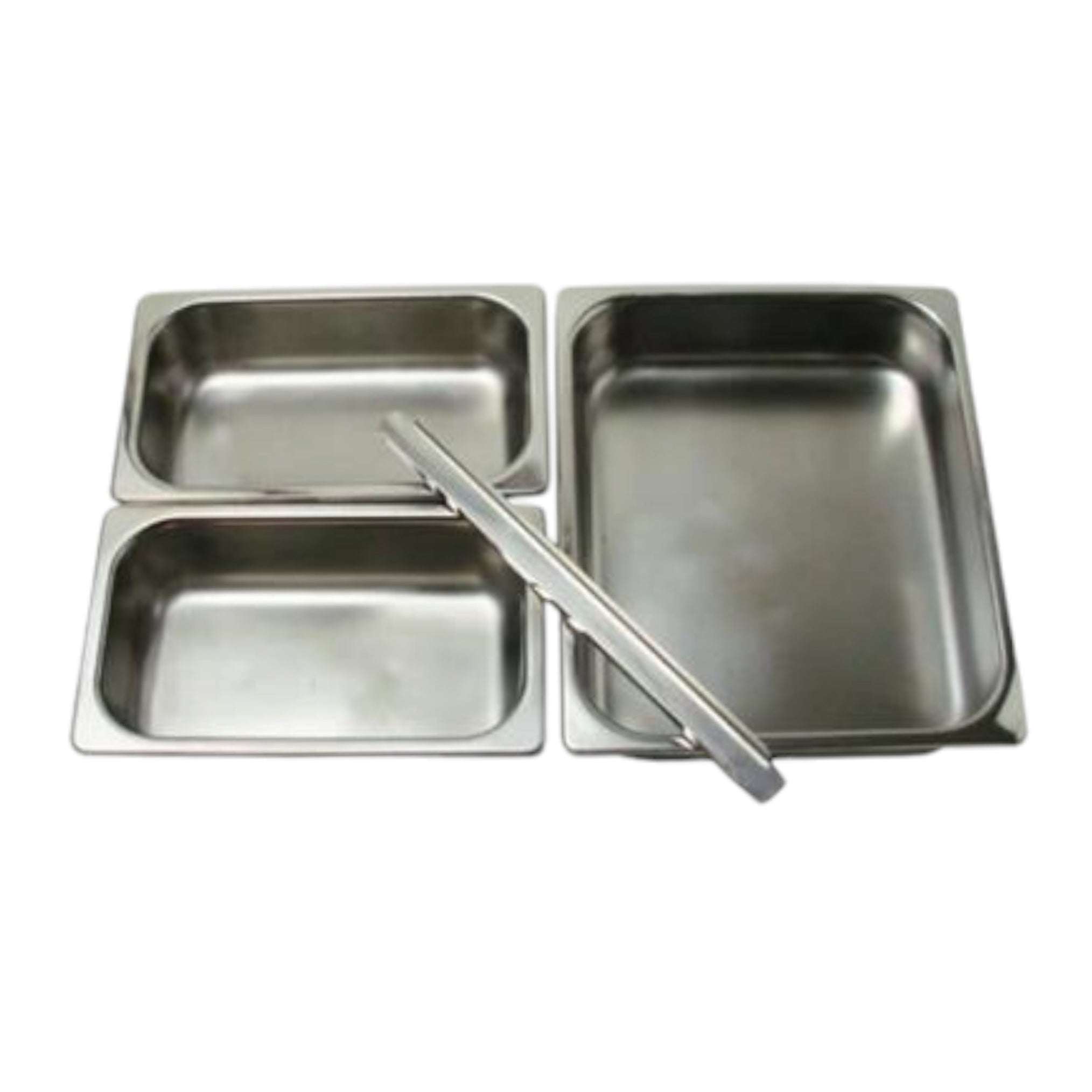 Food Pan Kit 3-Division 4pc Set for Baine Marie Chafing Dish