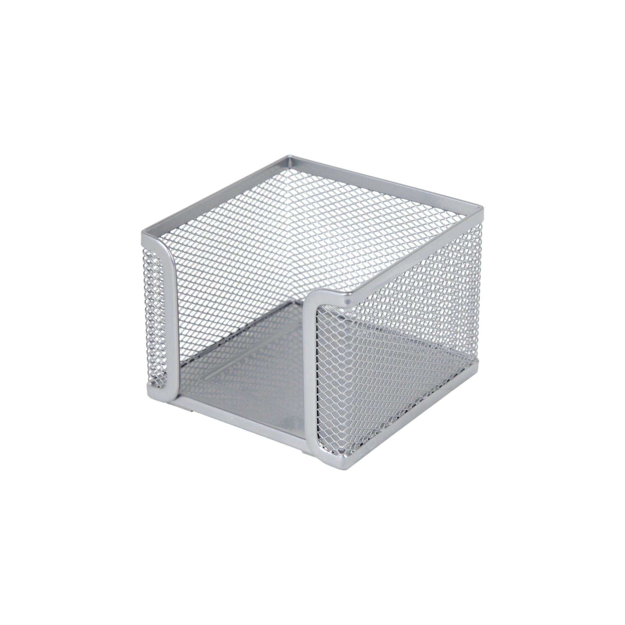 Cubic Mesh Paper Holder Silver