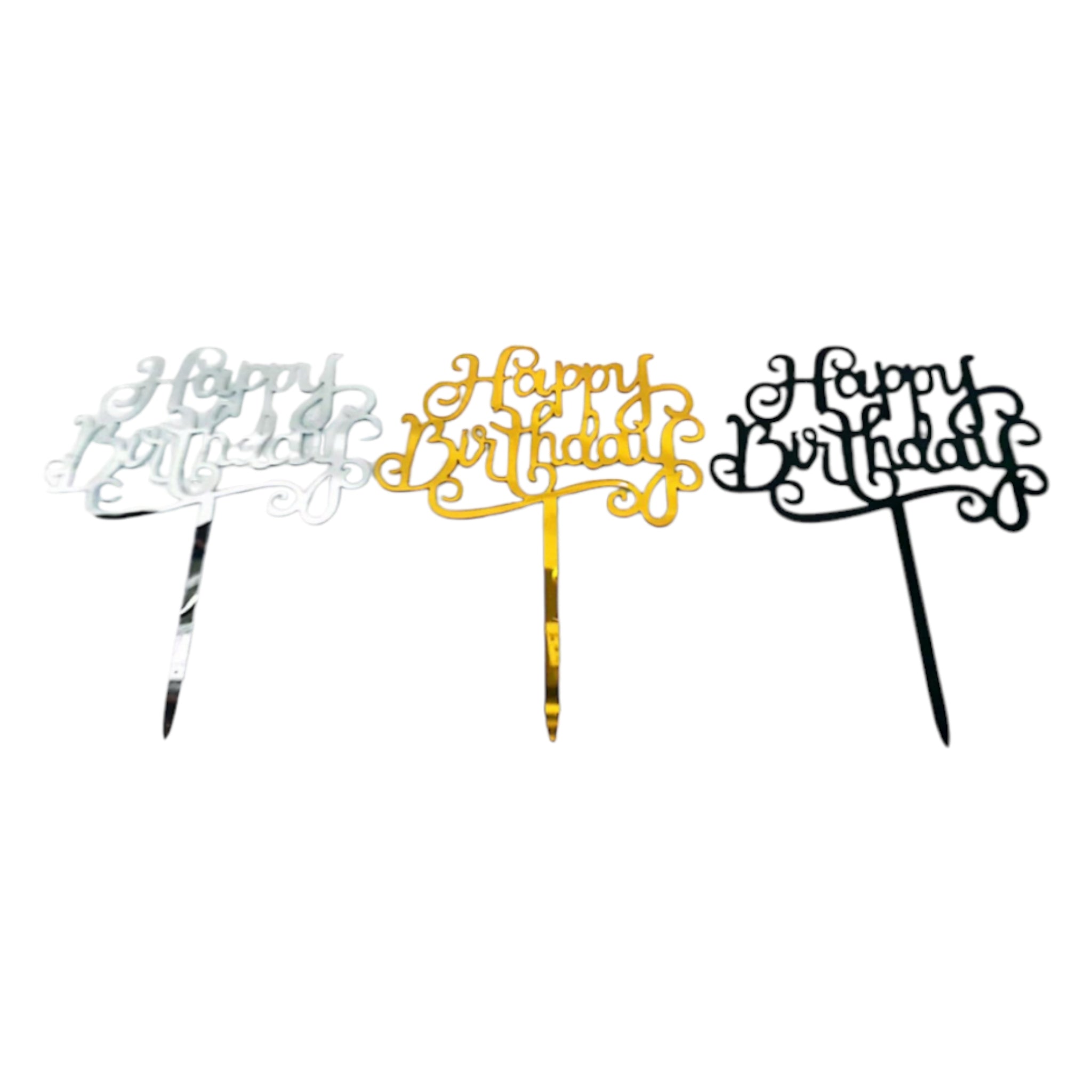 Acrylic Cake Topper Happy Birthday