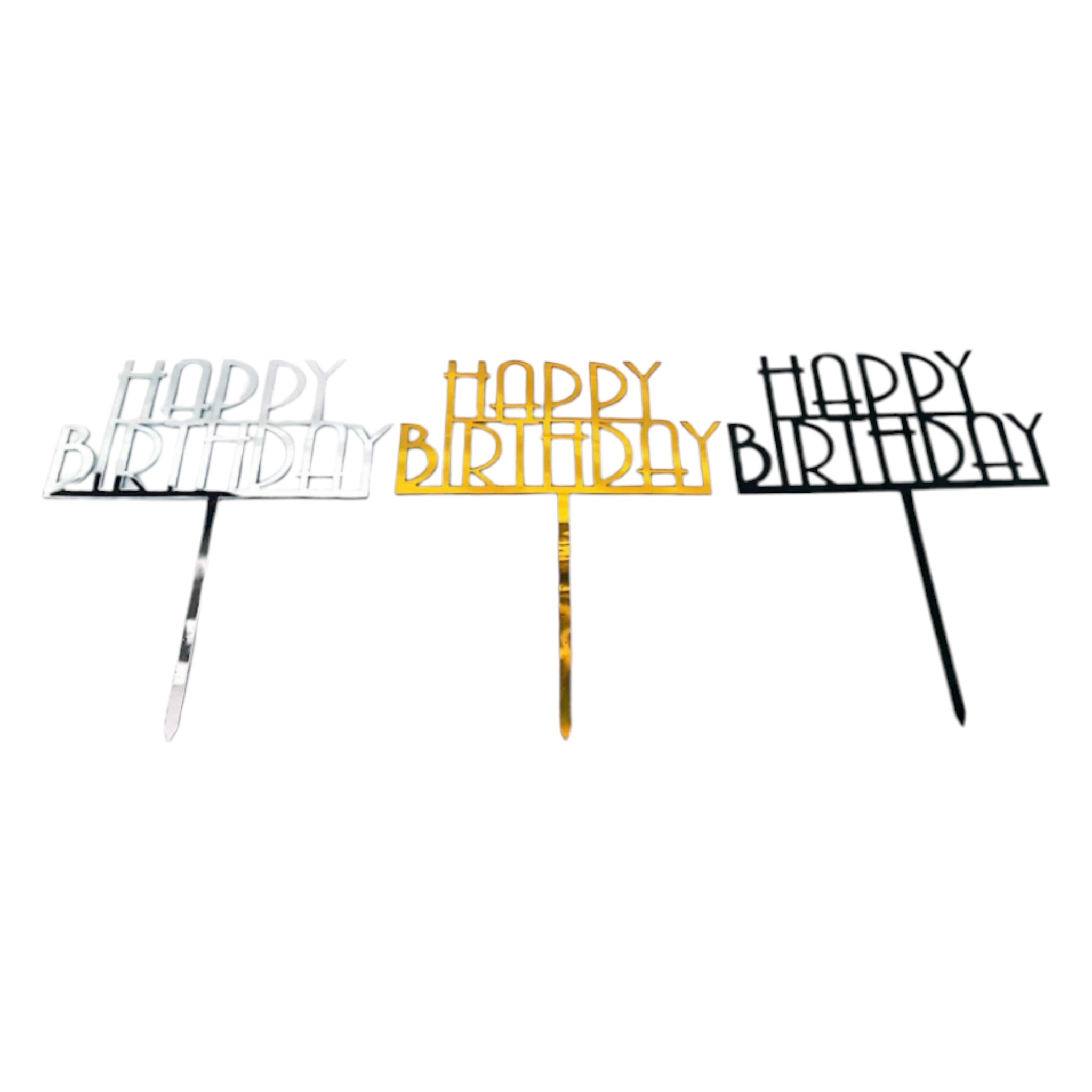 Acrylic Cake Topper Happy Birthday