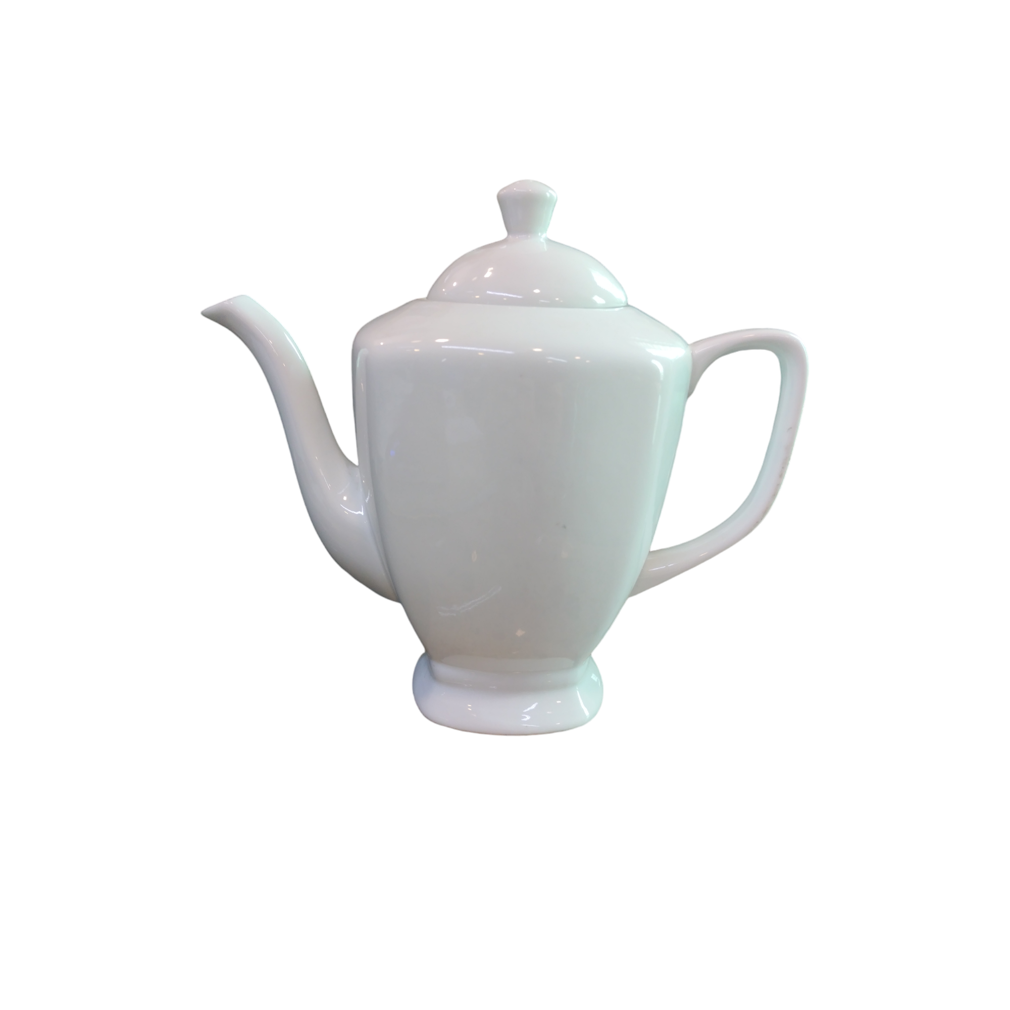 Ceramic White Tea Pot 16x10x26cm