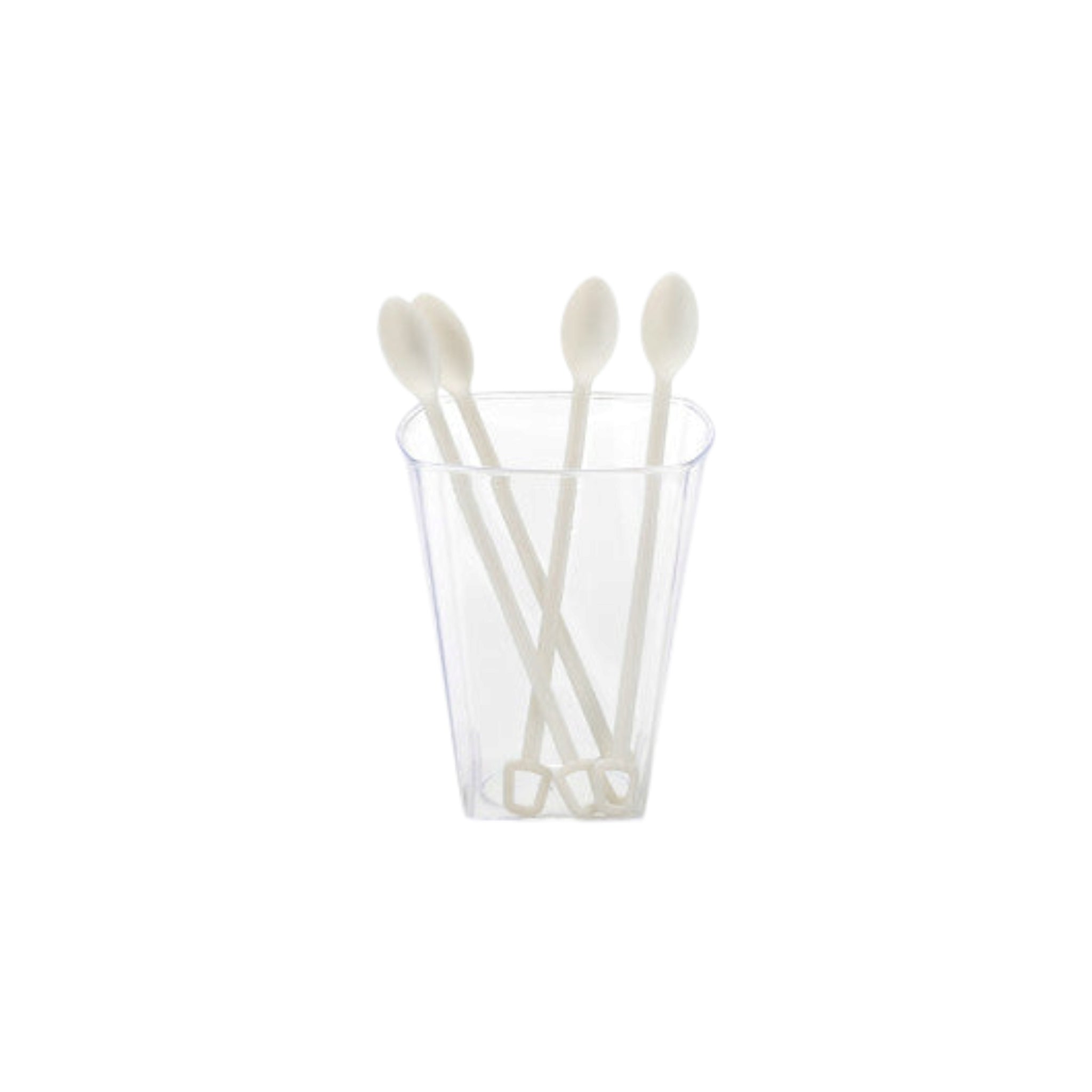 Cocktail Plastic Stirrer Spoon Sticks 13cm CPLA 100pack