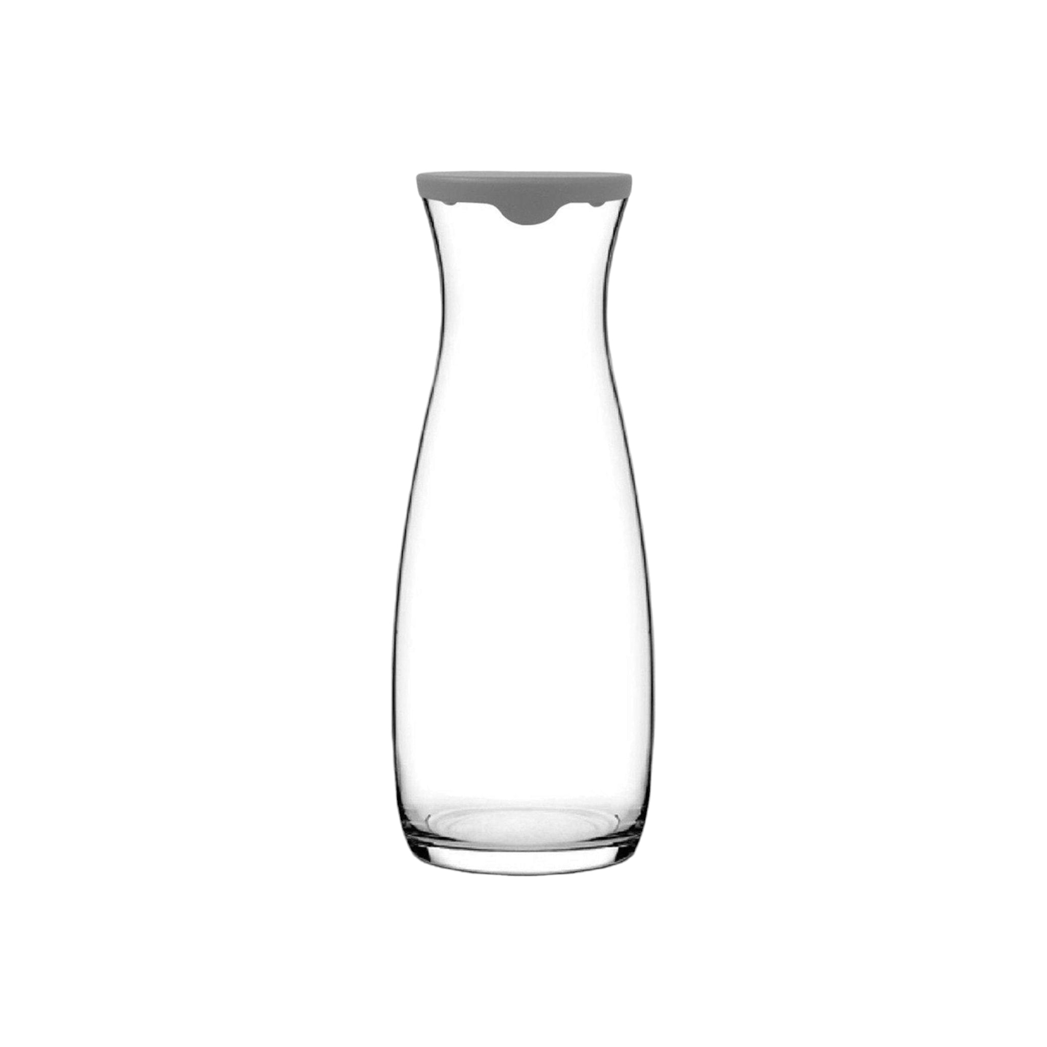 Pasabahce Amphora  Glass Carafe 1.18L with Silicone Grey Lid 23928