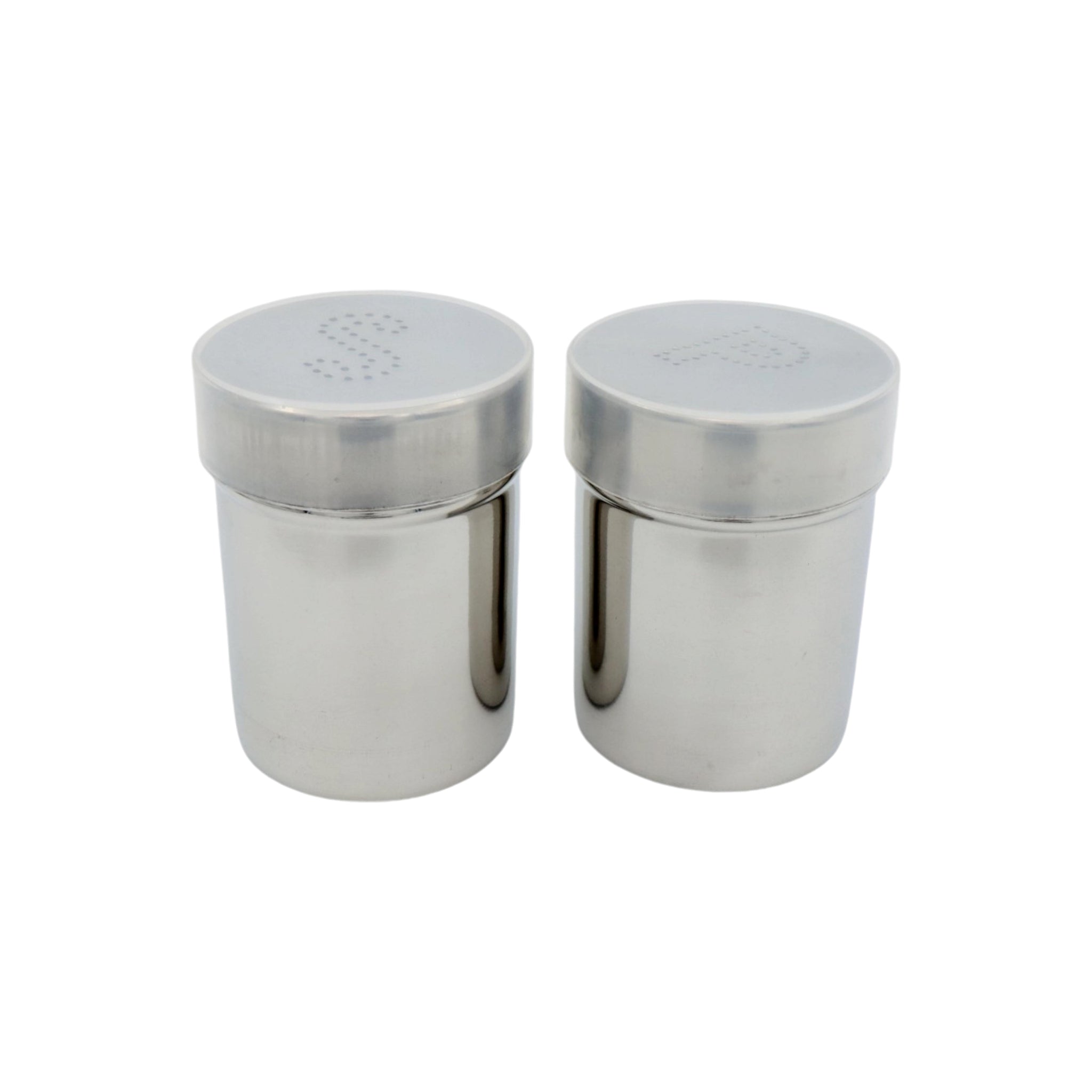 Salt & Paper Shaker Tins 2pc Set Bottles MV2487