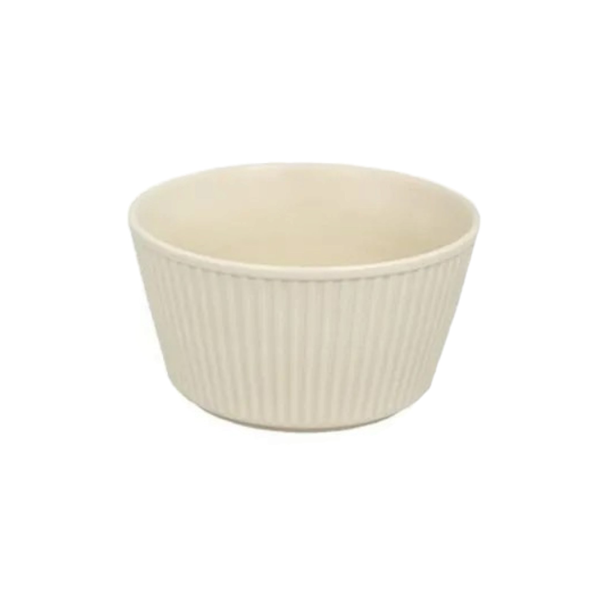 Ceramic Ribbed Ramekin Bowl 12.5x12.5x6.5cm