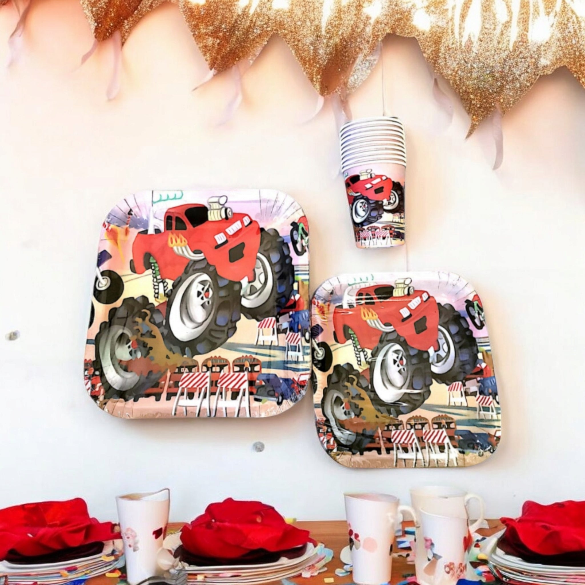 Monster Truck Party Theme Set