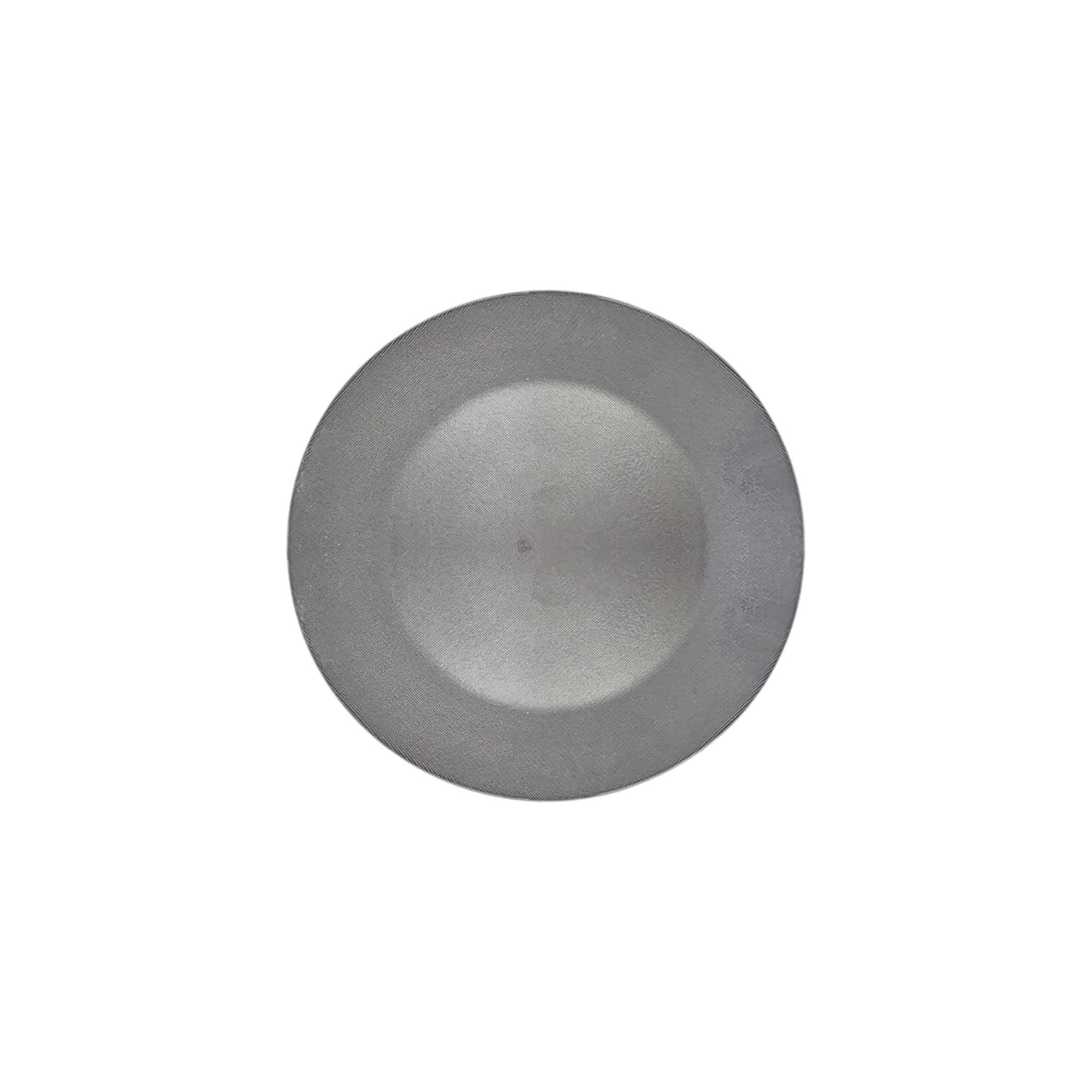 Underplate Silver Round Glass