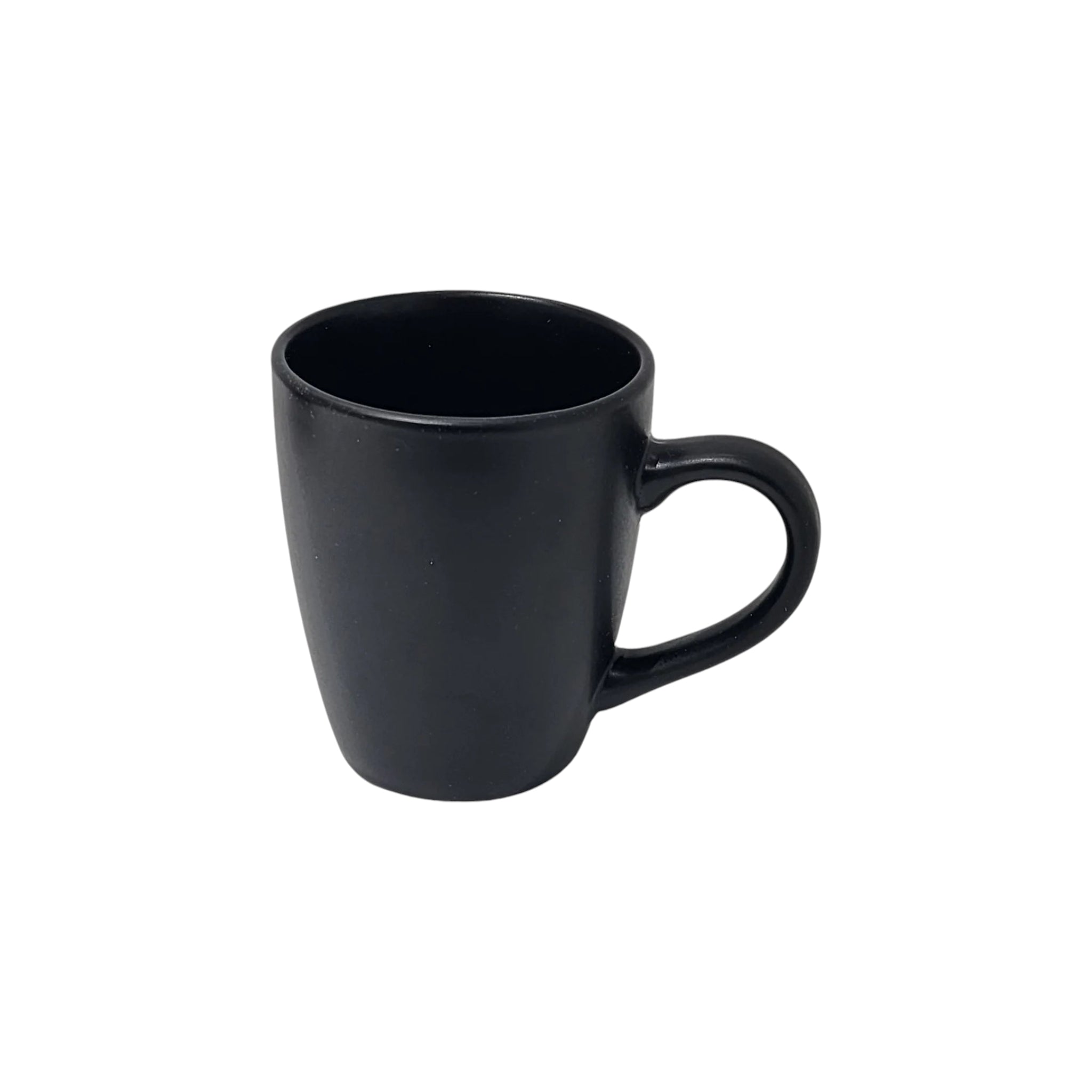 Coffee Mug Straight Edge Matt Black 340ml